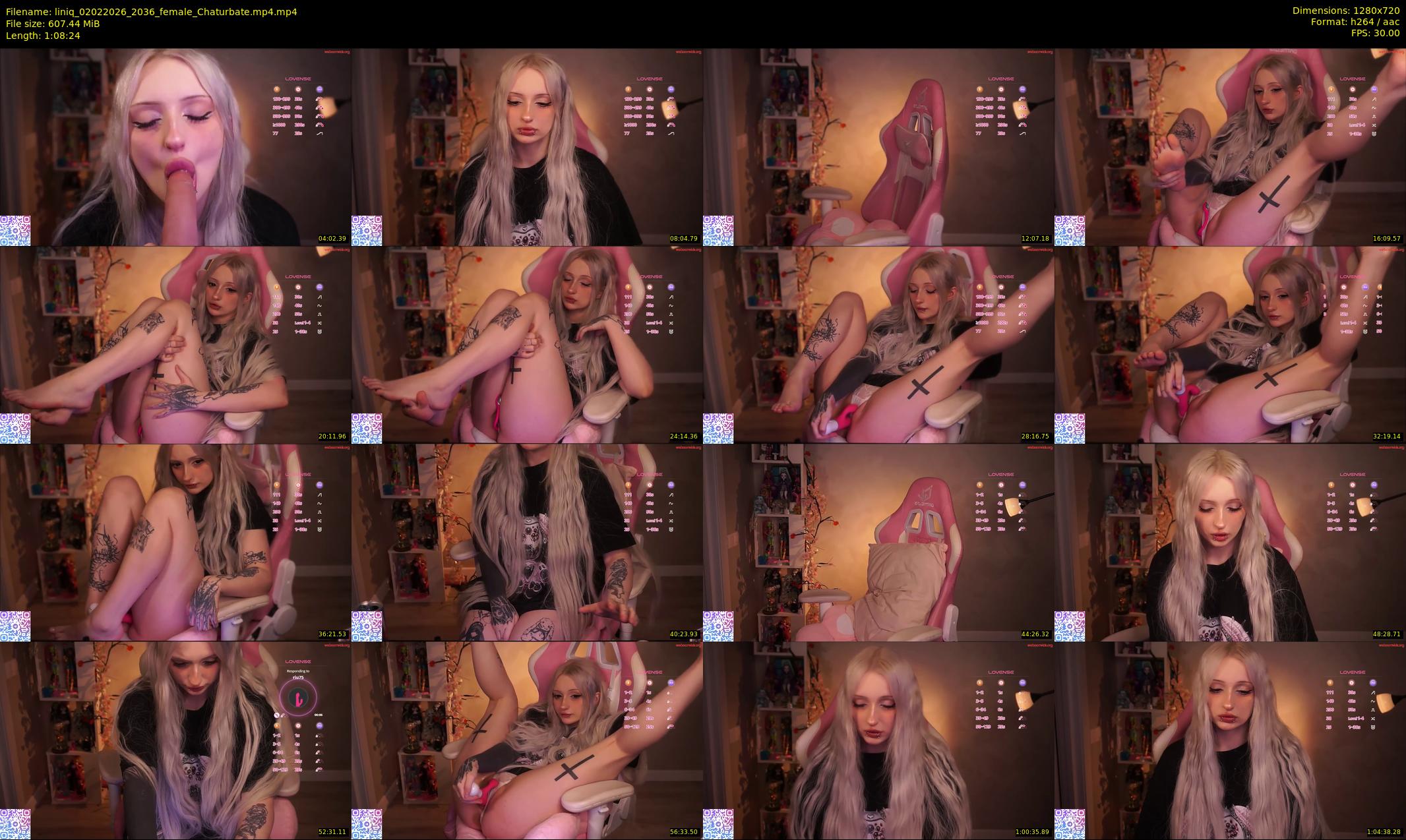 liniq — 69 minute Chaturbate female cam show recording, 720p, Feb 2, 2026