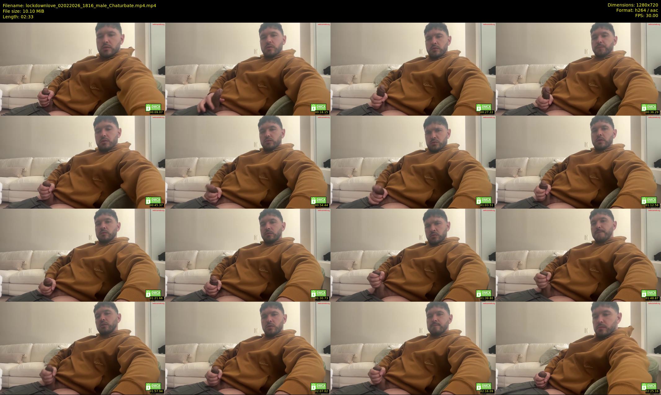 lockdownlove — 3 minute Chaturbate male cam show recording, 720p, Feb 2, 2026