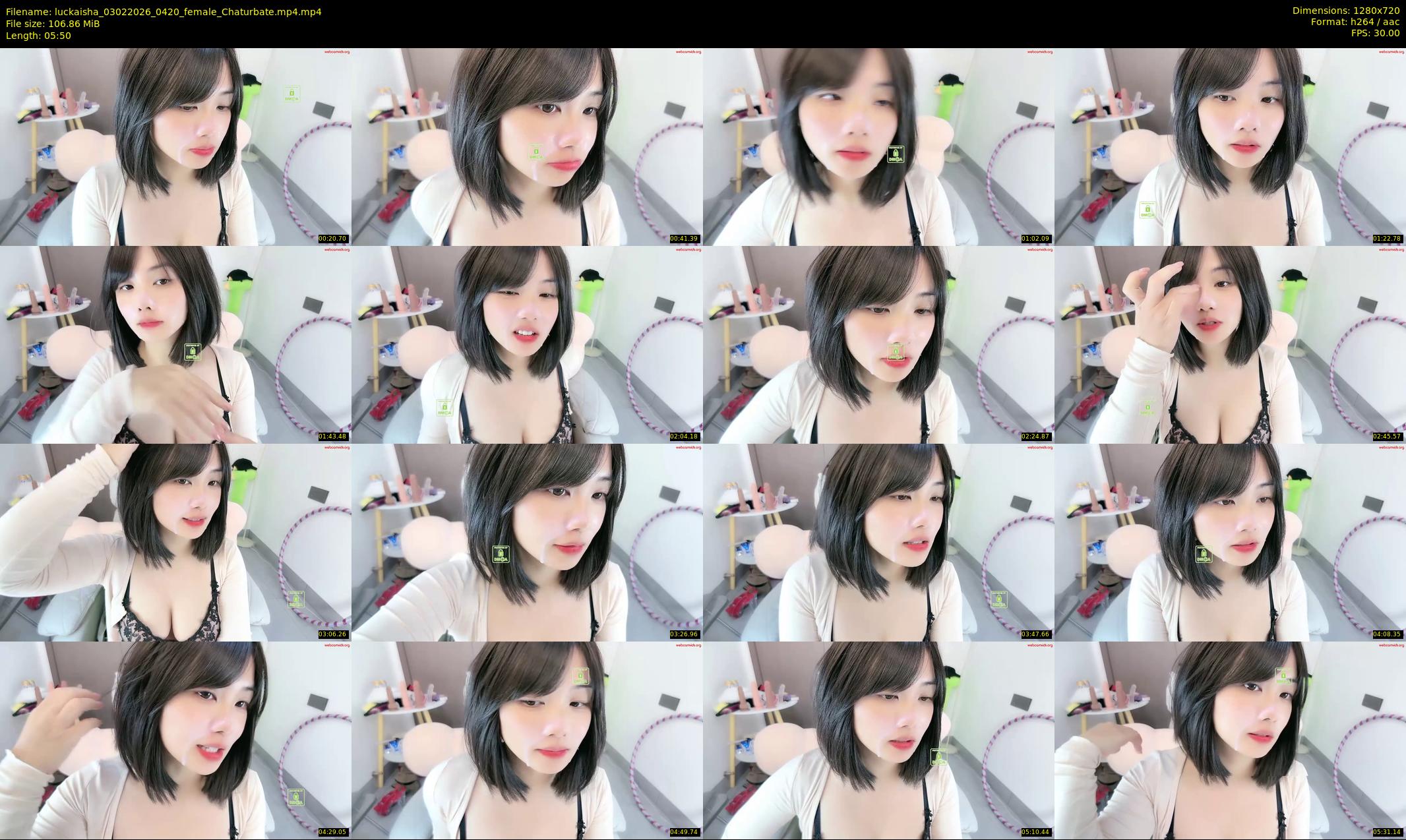 luckaisha — 6 minute Chaturbate female cam show recording, 720p, Feb 3, 2026
