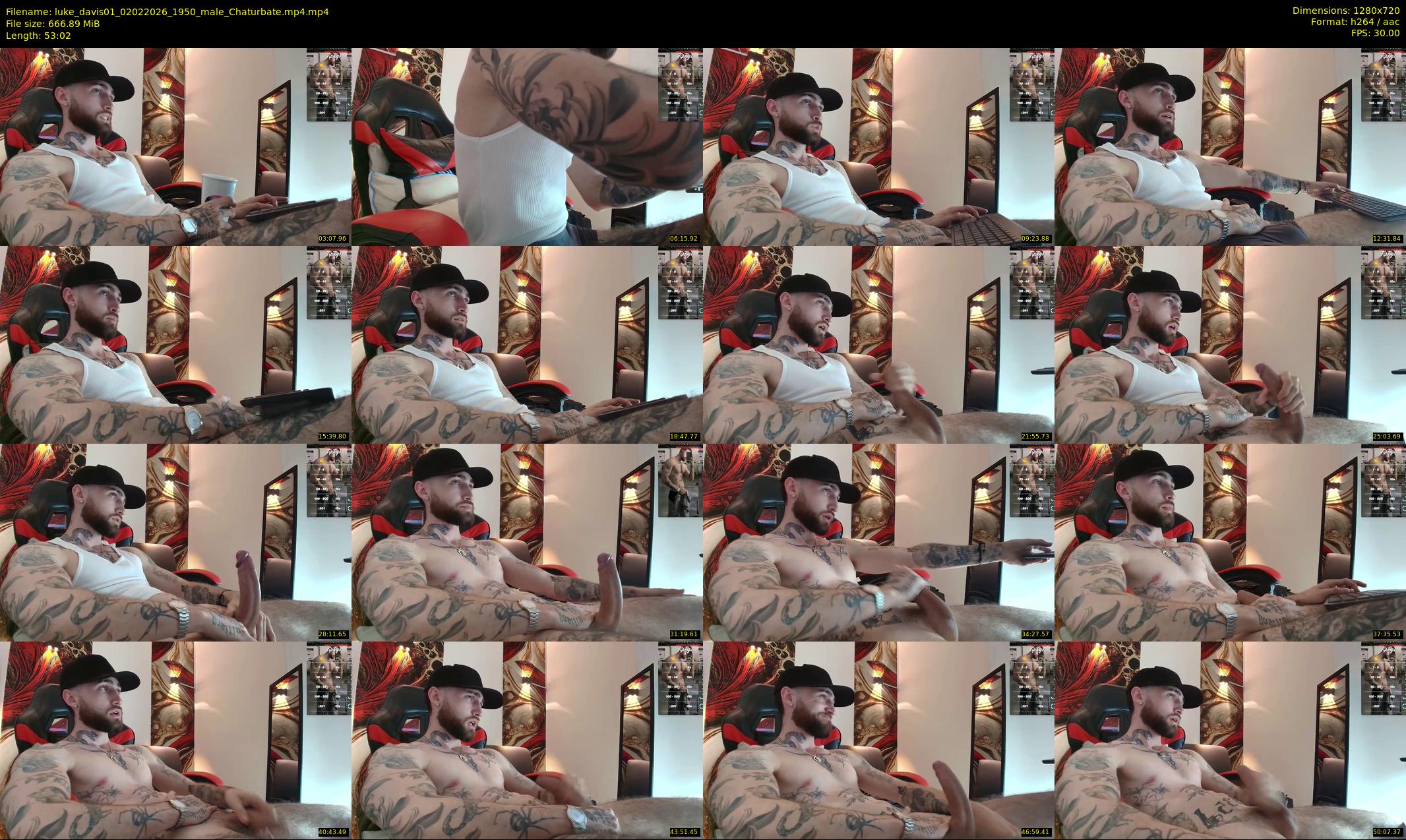 luke_davis01 — 54 minute Chaturbate male cam show recording, 720p, Feb 2, 2026