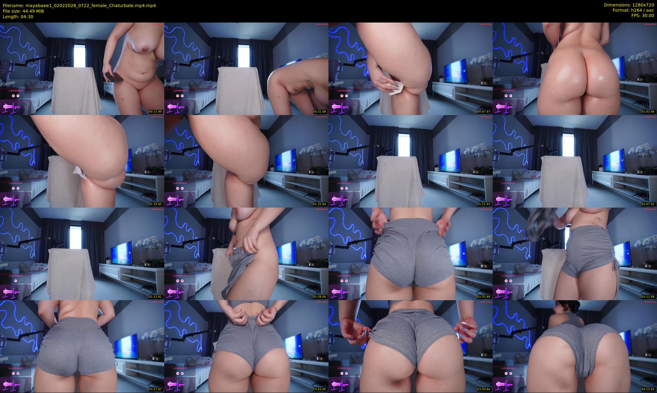 mayabaee1 — 5 minute Chaturbate female cam show recording, 720p, Feb 2, 2026