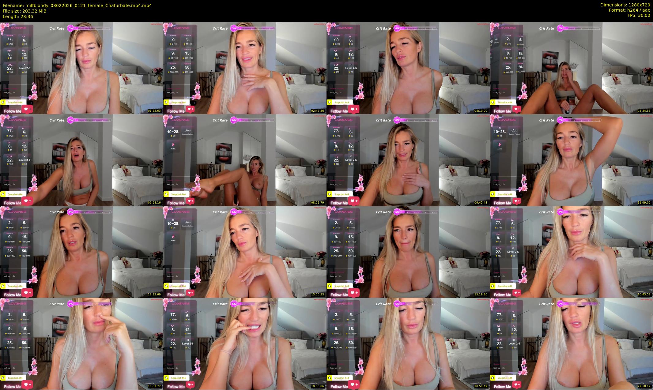 milfblondy — 24 minute Chaturbate female cam show recording, 720p, Feb 3, 2026