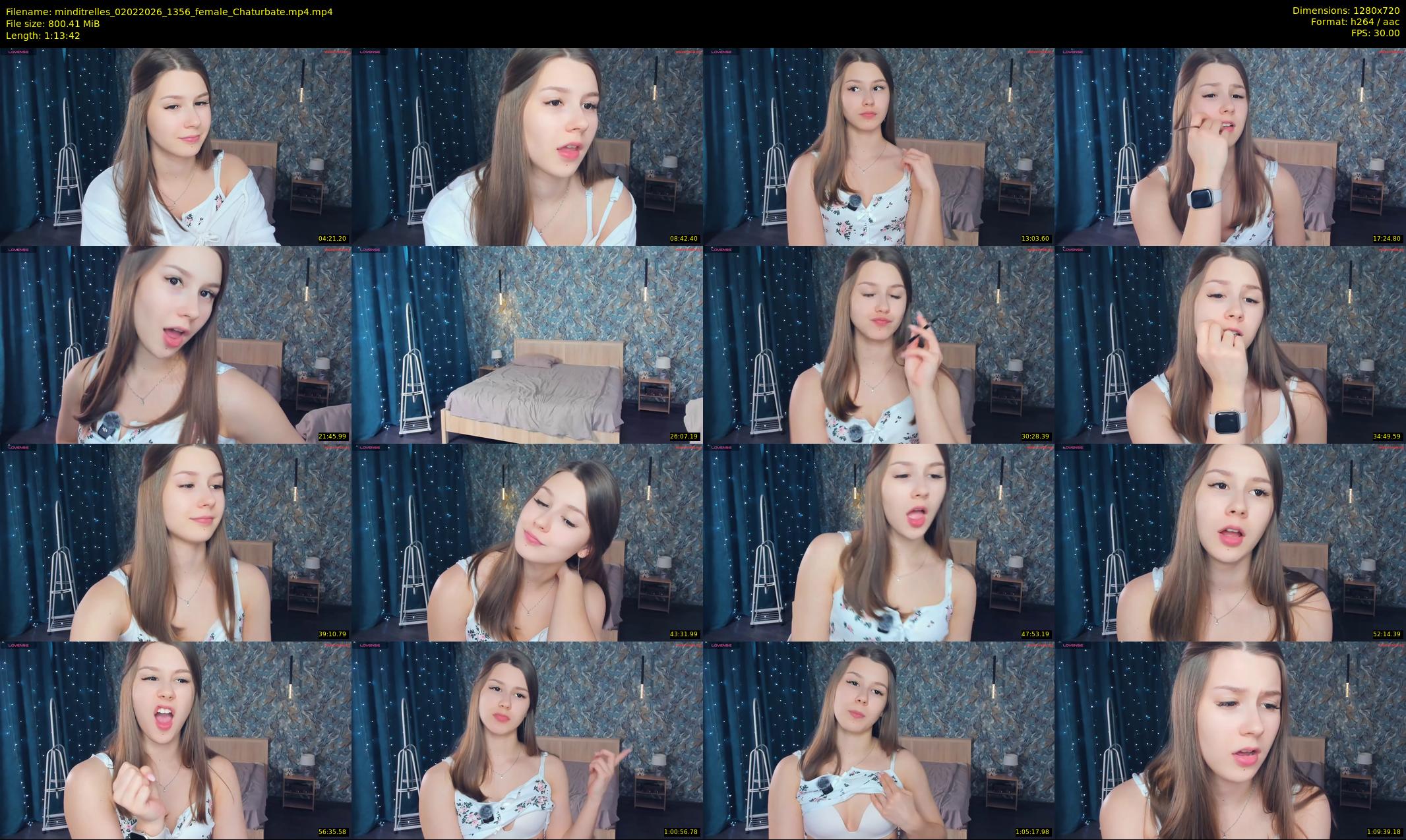 minditrelles — 74 minute Chaturbate female cam show recording, 720p, Feb 2, 2026