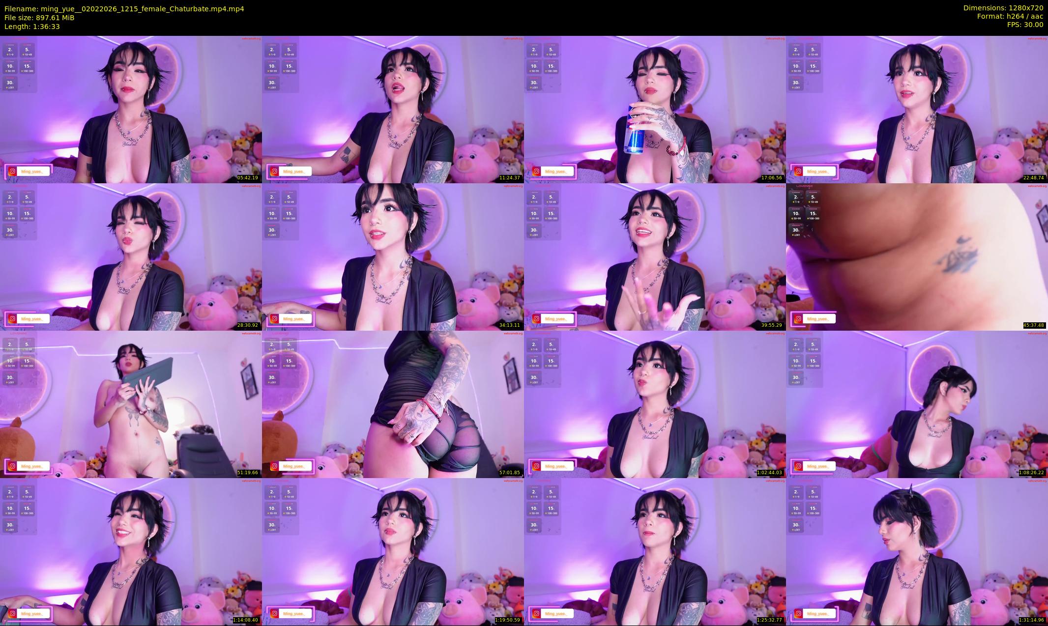ming_yue_ — 97 minute Chaturbate female cam show recording, 720p, Feb 2, 2026