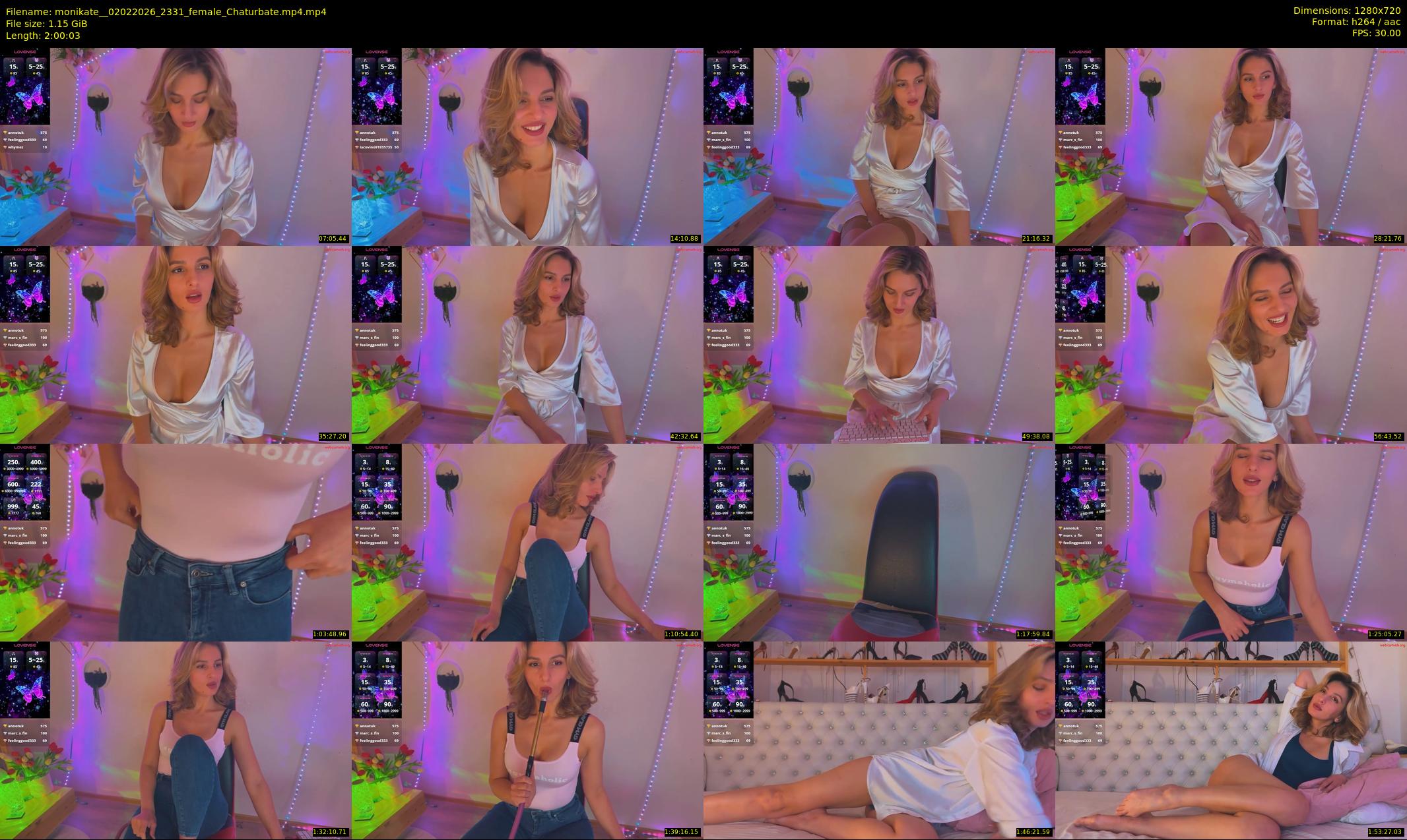 monikate_ — 121 minute Chaturbate couple cam show recording, 720p, Feb 2, 2026
