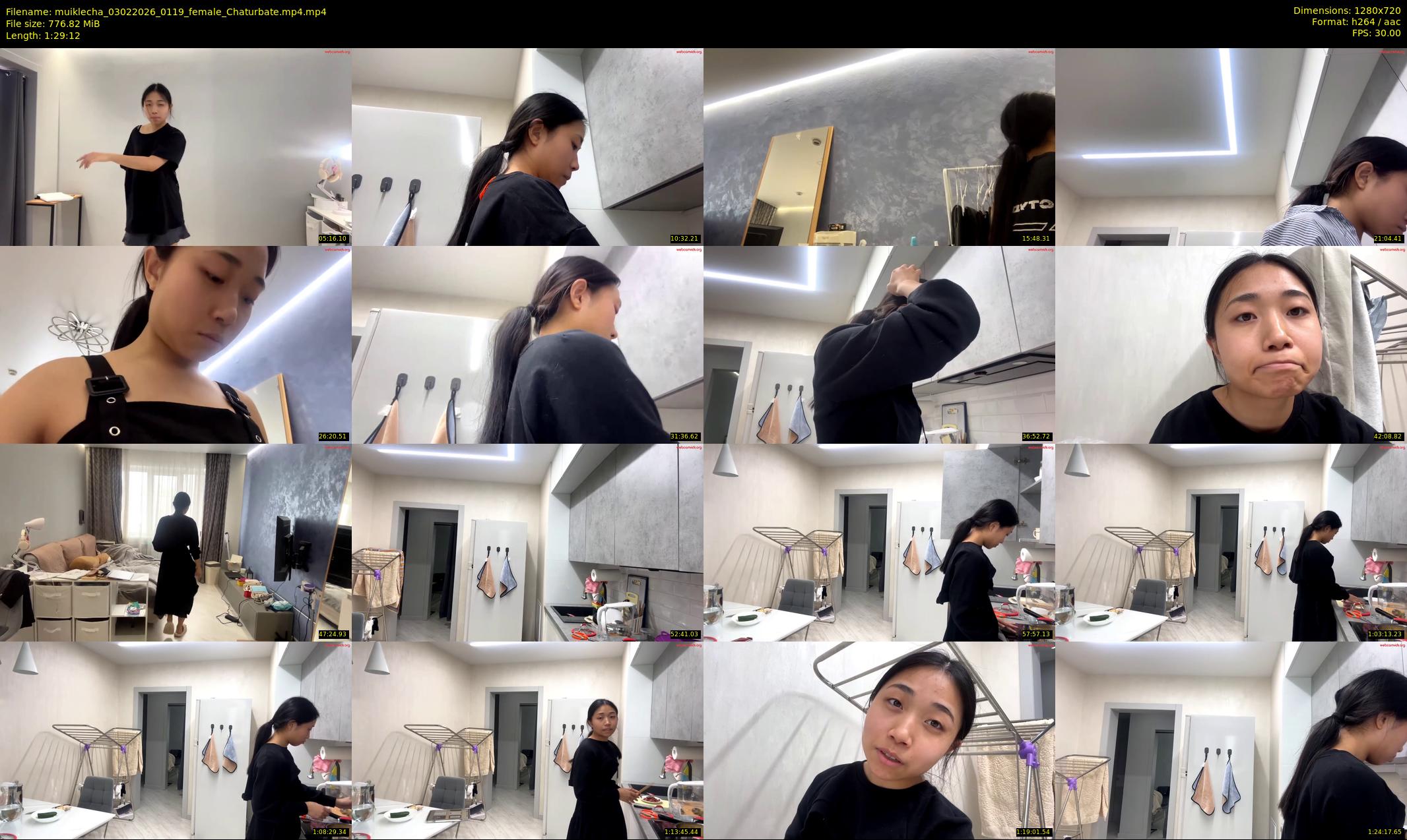 muiklecha — 90 minute Chaturbate female cam show recording, 720p, Feb 3, 2026