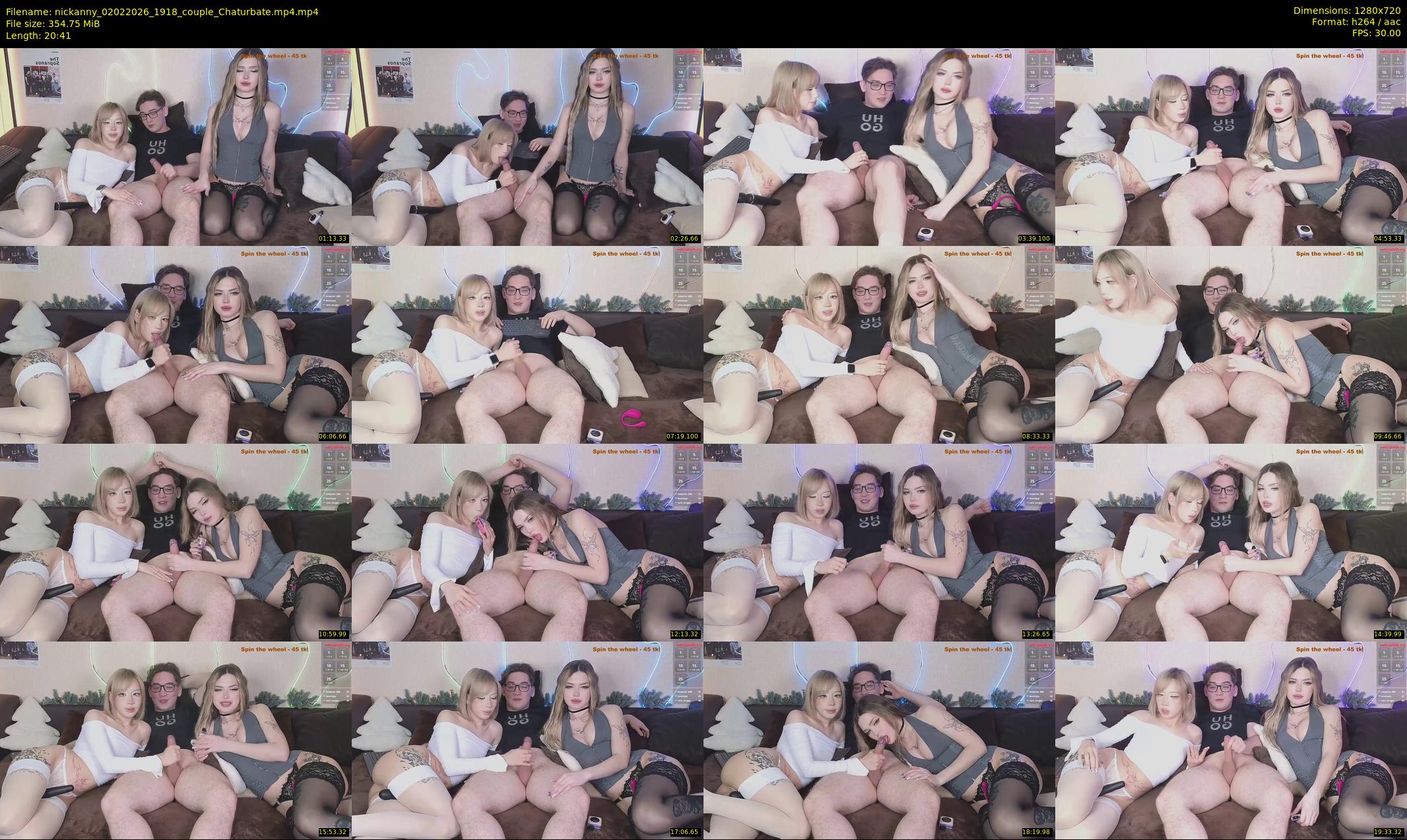 nickanny — 21 minute Chaturbate couple cam show recording, 720p, Feb 2, 2026