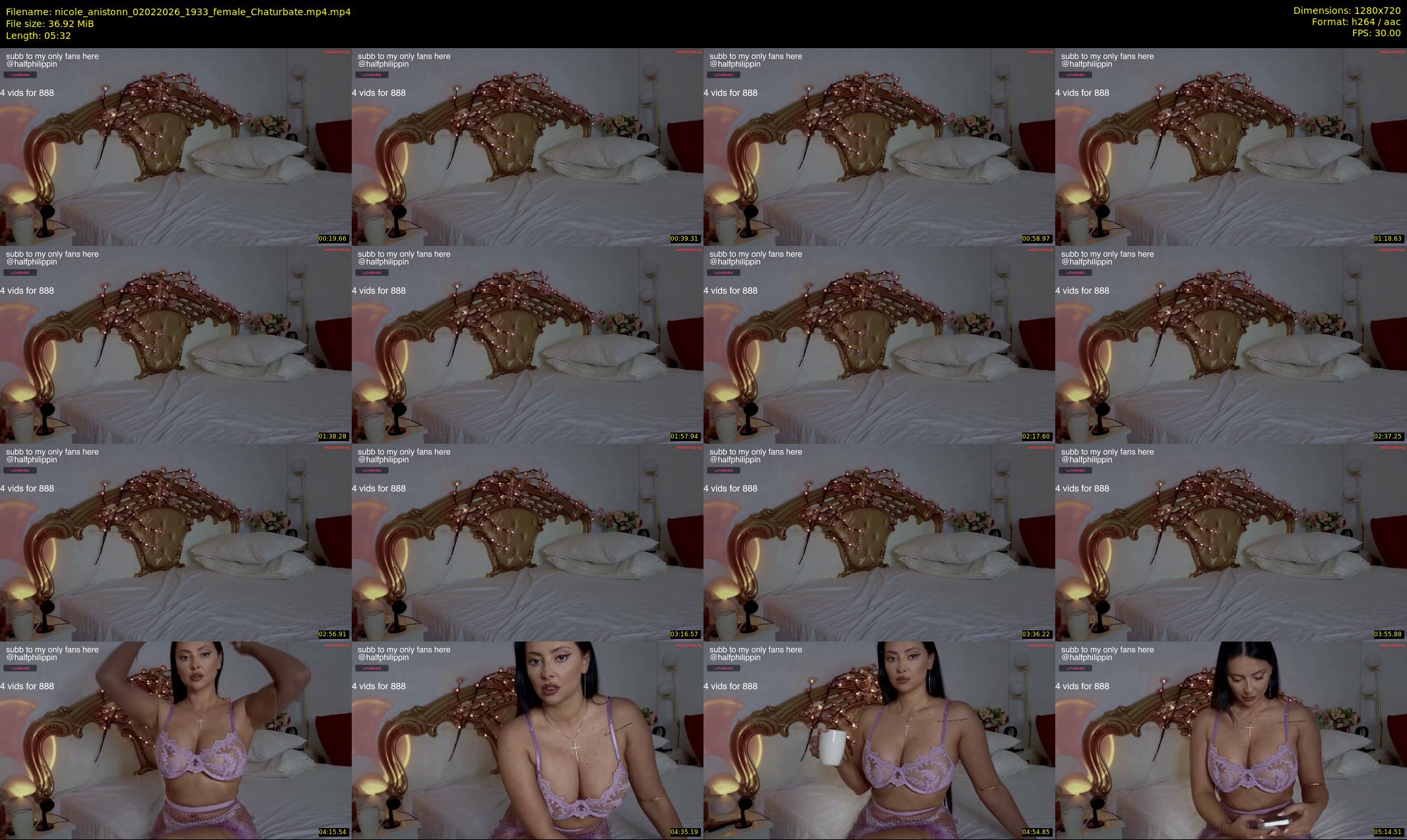 nicole_anistonn — 6 minute Chaturbate female cam show recording, 720p, Feb 2, 2026