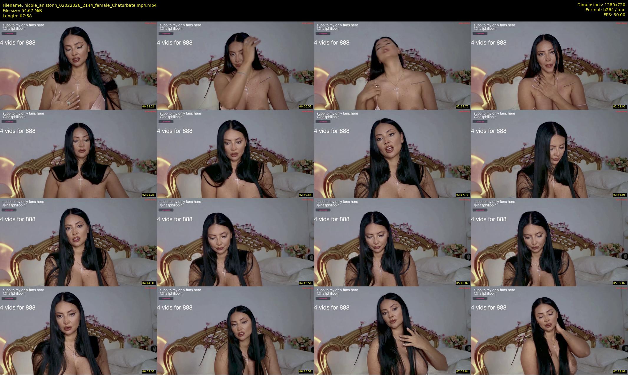 nicole_anistonn — 8 minute Chaturbate female cam show recording, 720p, Feb 2, 2026