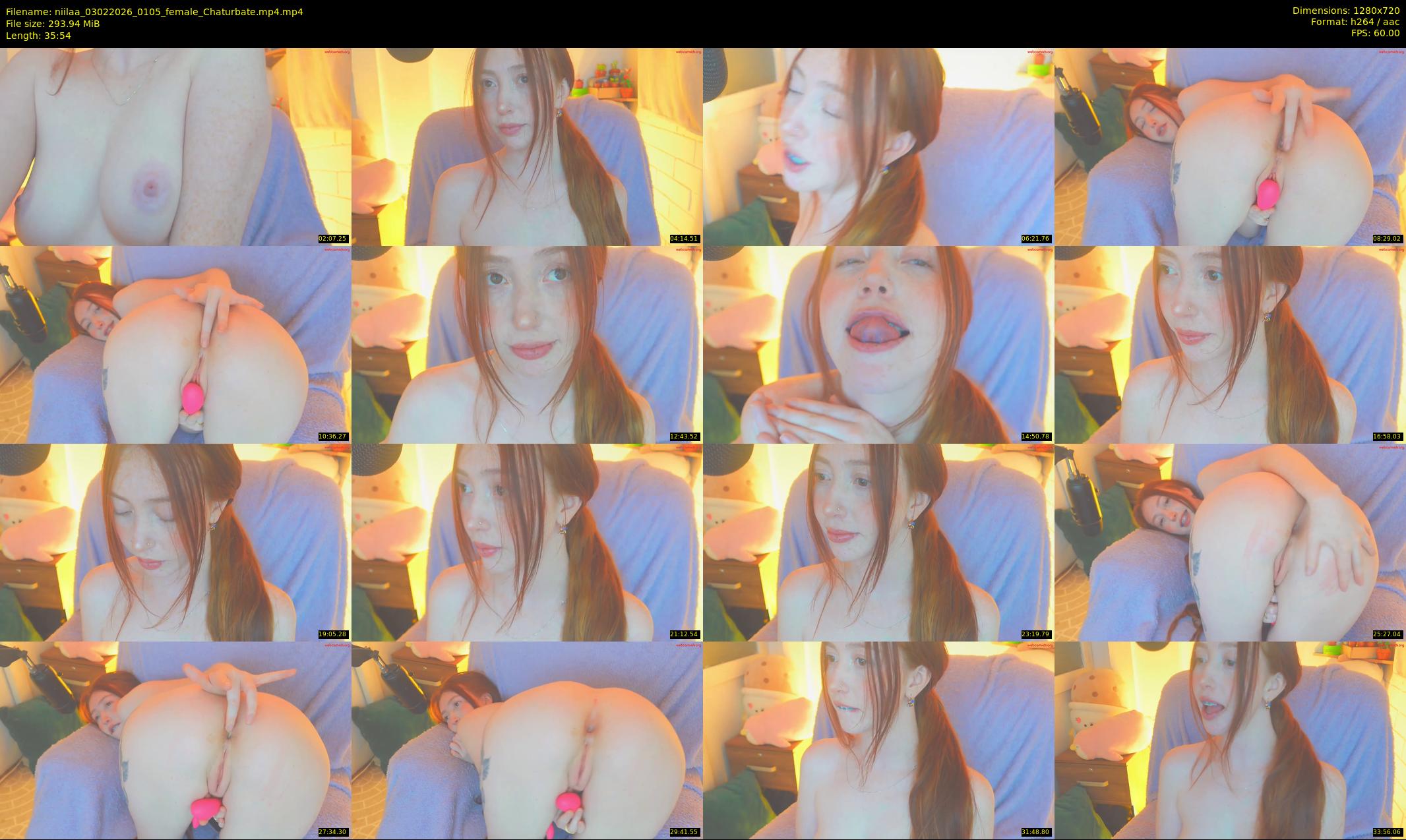 niilaa — 36 minute Chaturbate female cam show recording, 720p, Feb 3, 2026