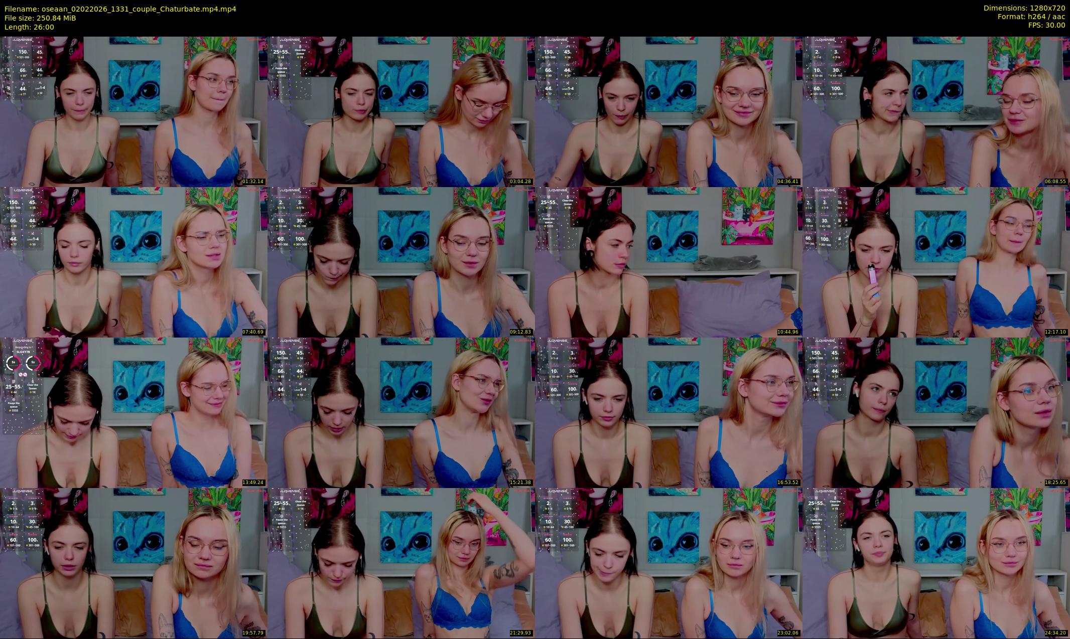 oseaan — 26 minute Chaturbate couple cam show recording, 720p, Feb 2, 2026