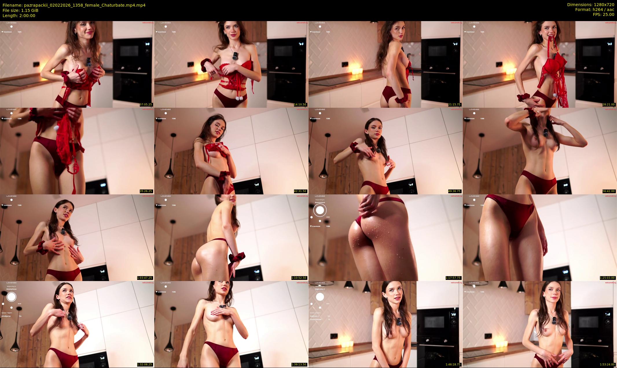 pazrapackii — 120 minute Chaturbate female cam show recording, 720p, Feb 2, 2026