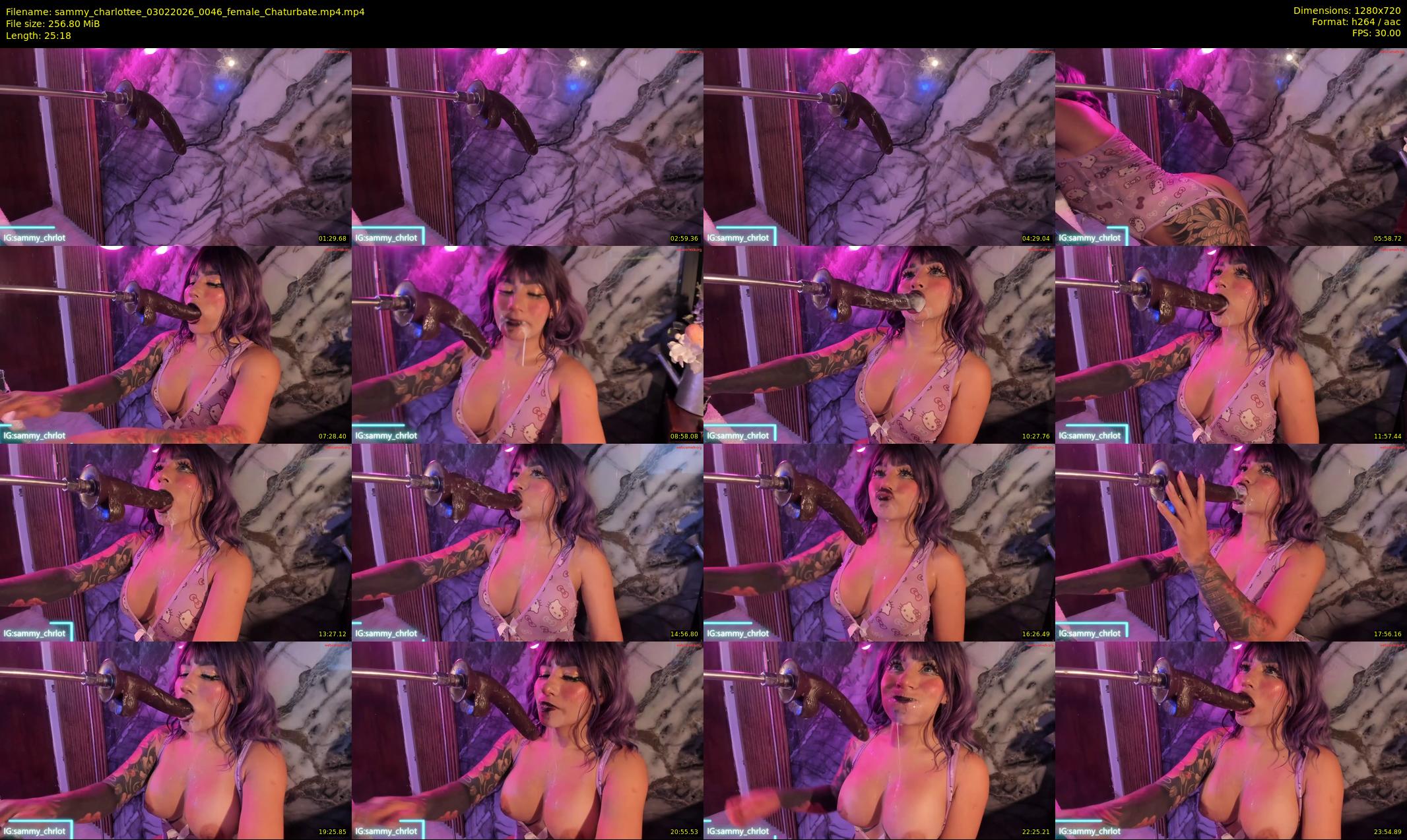 sammy_charlottee — 26 minute Chaturbate female cam show recording, 720p, Feb 3, 2026