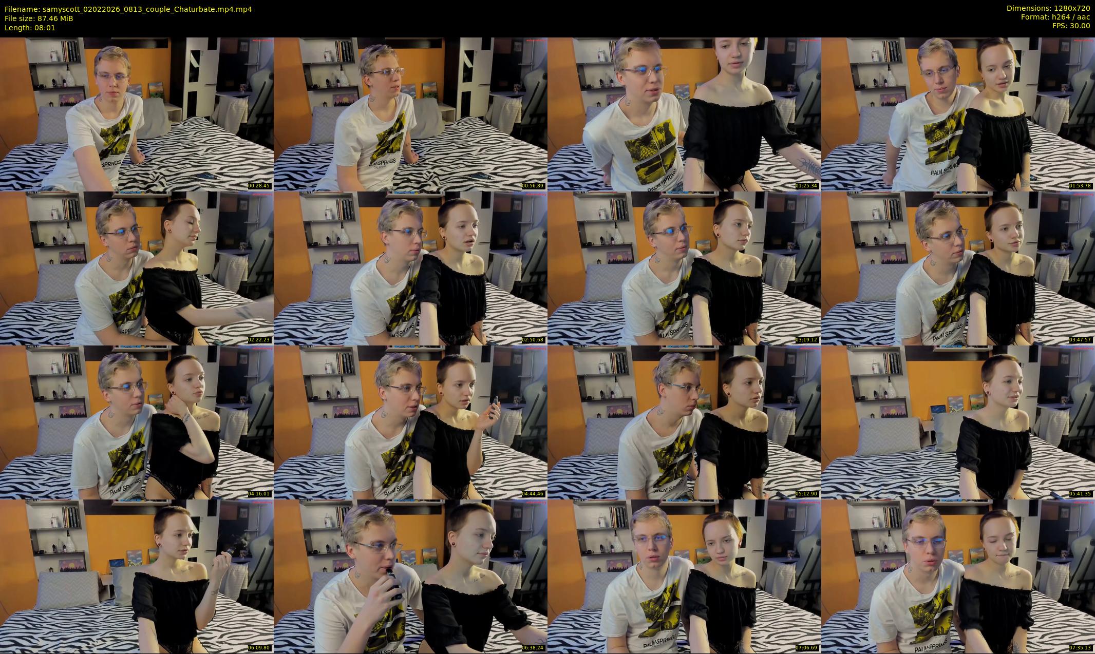 samyscott — 9 minute Chaturbate couple cam show recording, 720p, Feb 2, 2026