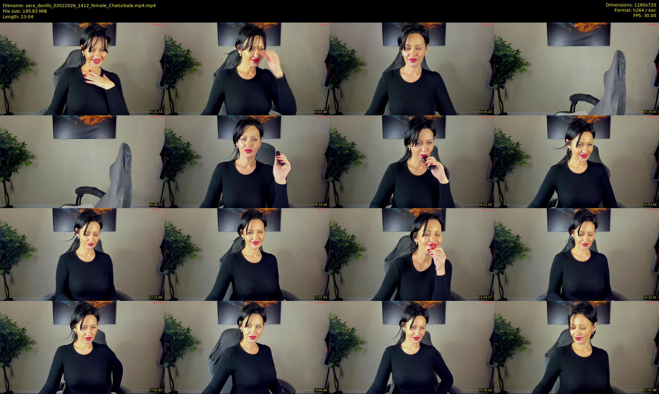 sara_devills — 24 minute Chaturbate female cam show recording, 720p, Feb 2, 2026