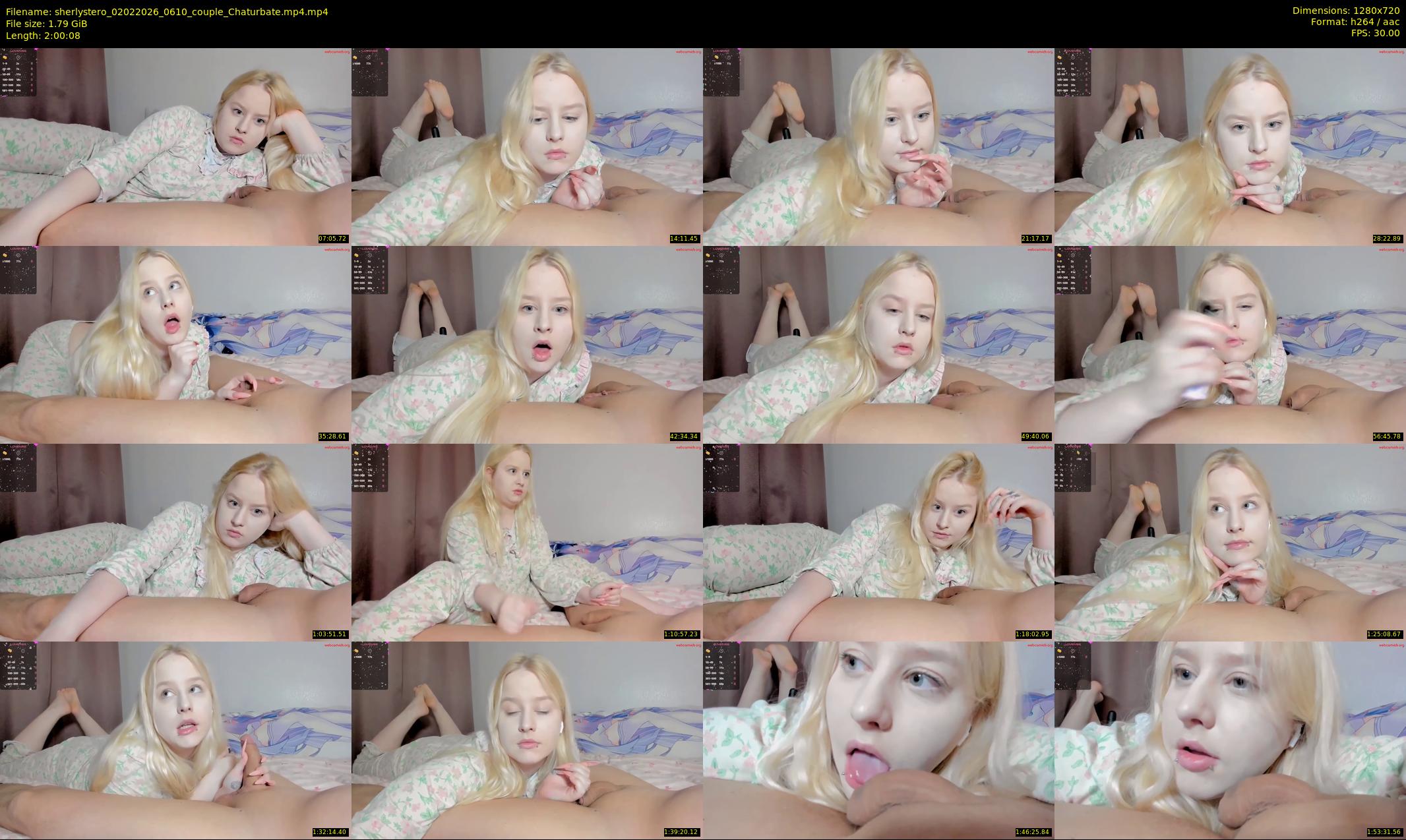 sherlystero — 121 minute Chaturbate couple cam show recording, 720p, Feb 2, 2026