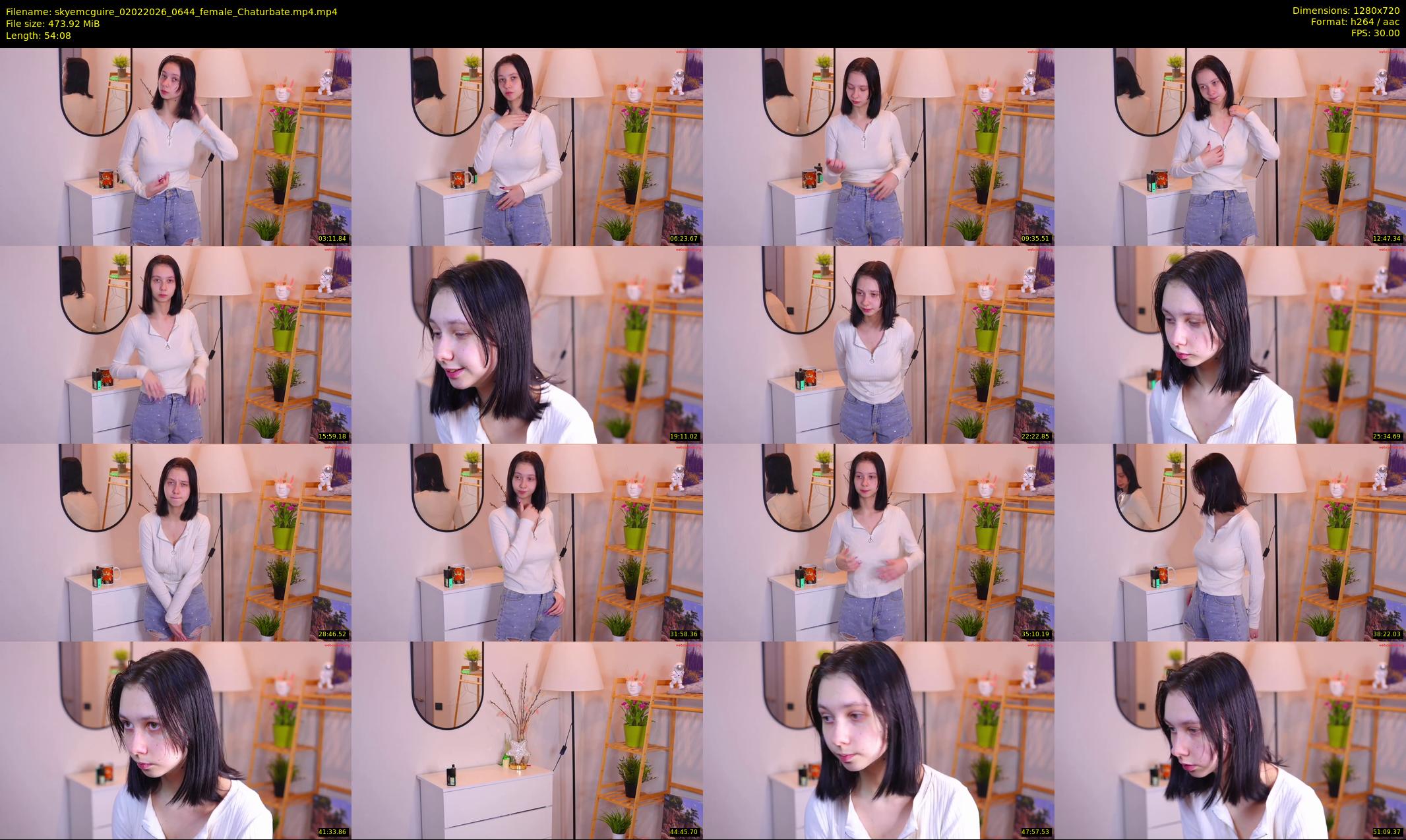 skyemcguire — 55 minute Chaturbate female cam show recording, 720p, Feb 2, 2026
