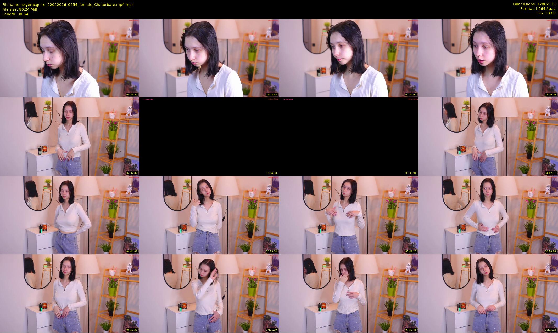 skyemcguire — 9 minute Chaturbate female cam show recording, 720p, Feb 2, 2026