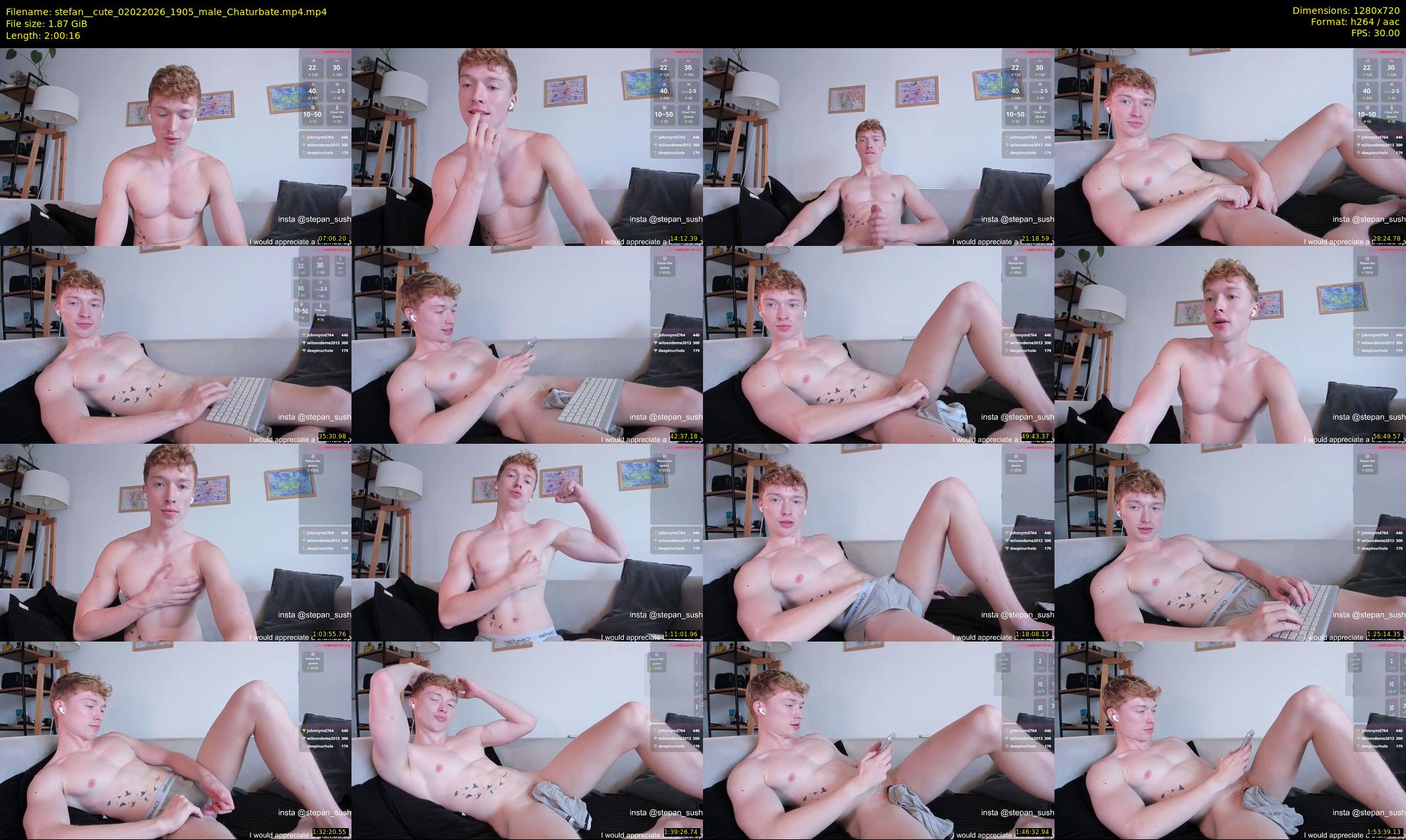 stefan__cute — 121 minute Chaturbate male cam show recording, 720p, Feb 2, 2026