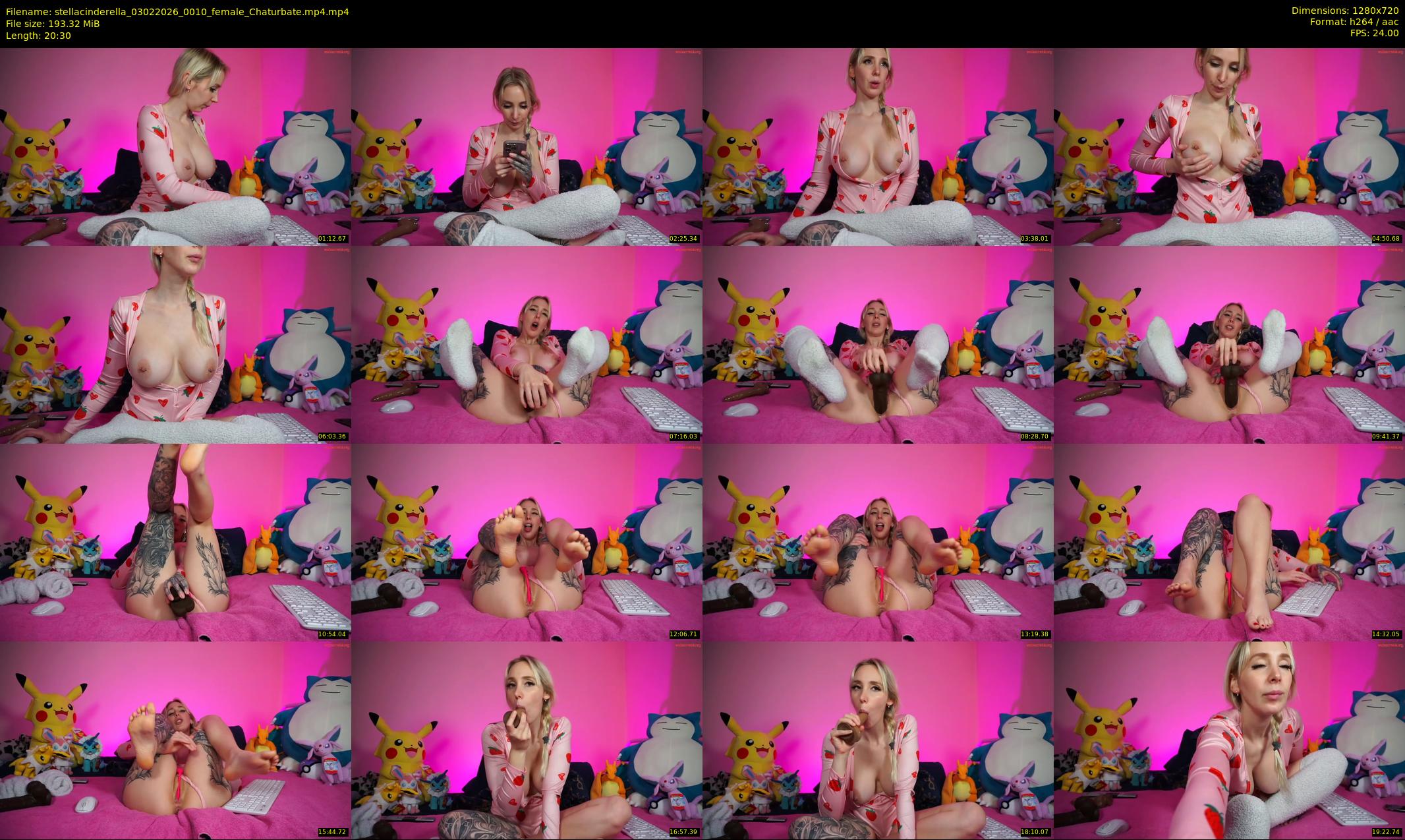 stellacinderella — 21 minute Chaturbate female cam show recording, 720p, Feb 3, 2026