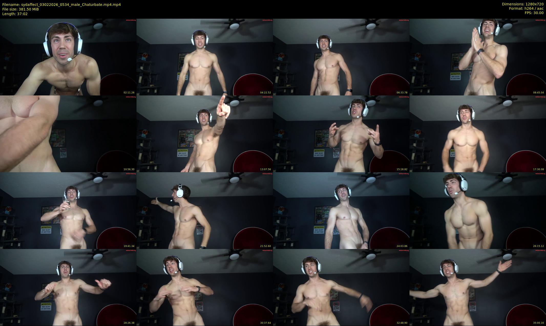 sydaffect — 38 minute Chaturbate male cam show recording, 720p, Feb 3, 2026
