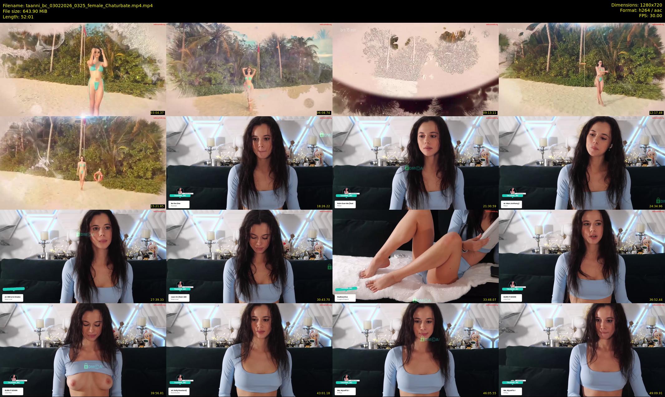 taanni_bc — 53 minute Chaturbate female cam show recording, 720p, Feb 3, 2026