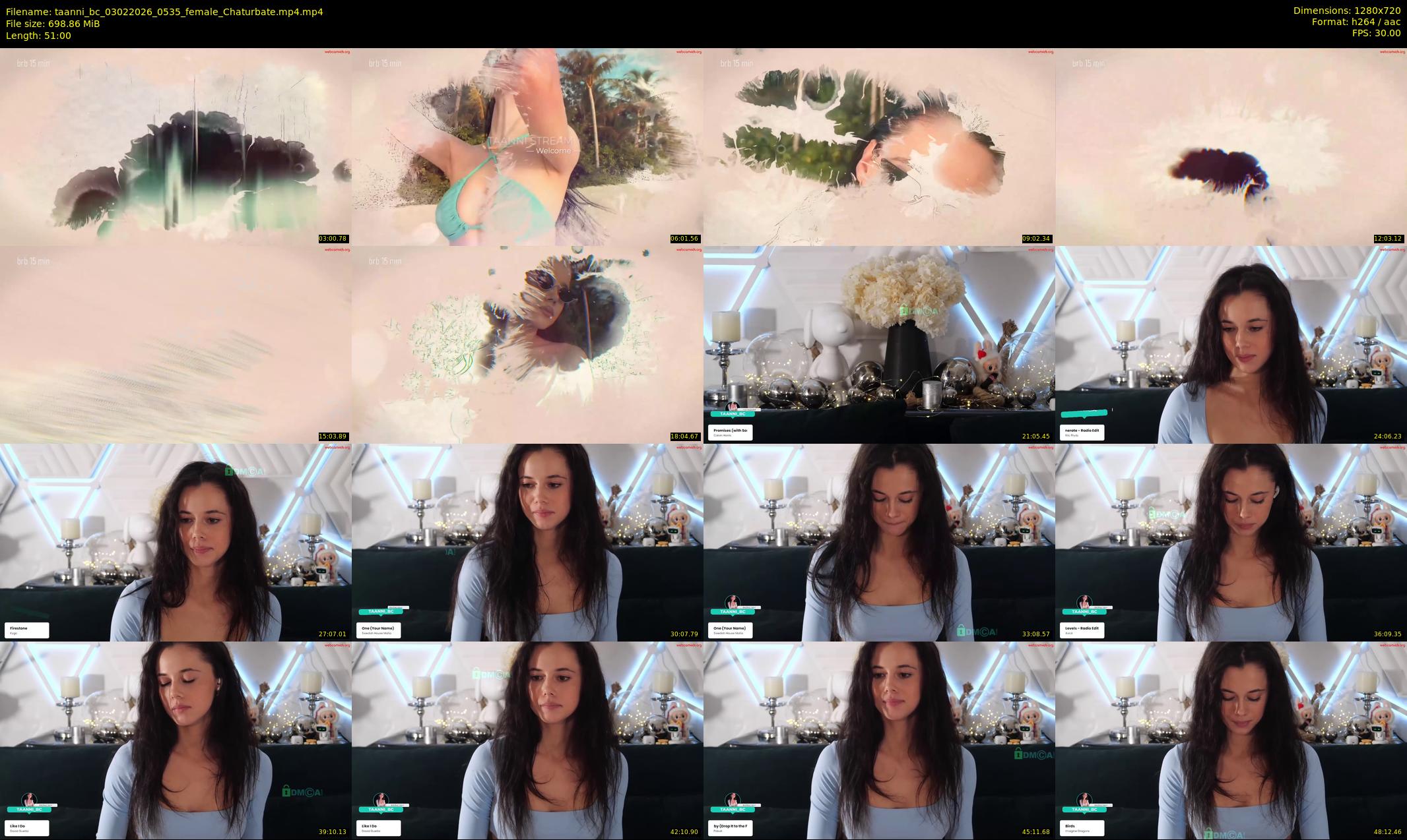 taanni_bc — 51 minute Chaturbate female cam show recording, 720p, Feb 3, 2026