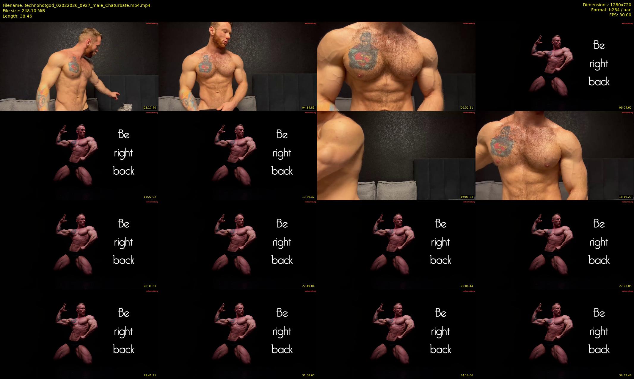 technohotgod — 39 minute Chaturbate male cam show recording, 720p, Feb 2, 2026