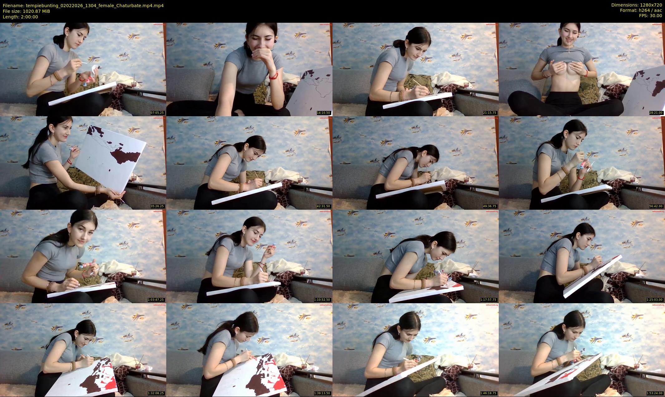 tempiebunting — 120 minute Chaturbate female cam show recording, 720p, Feb 2, 2026