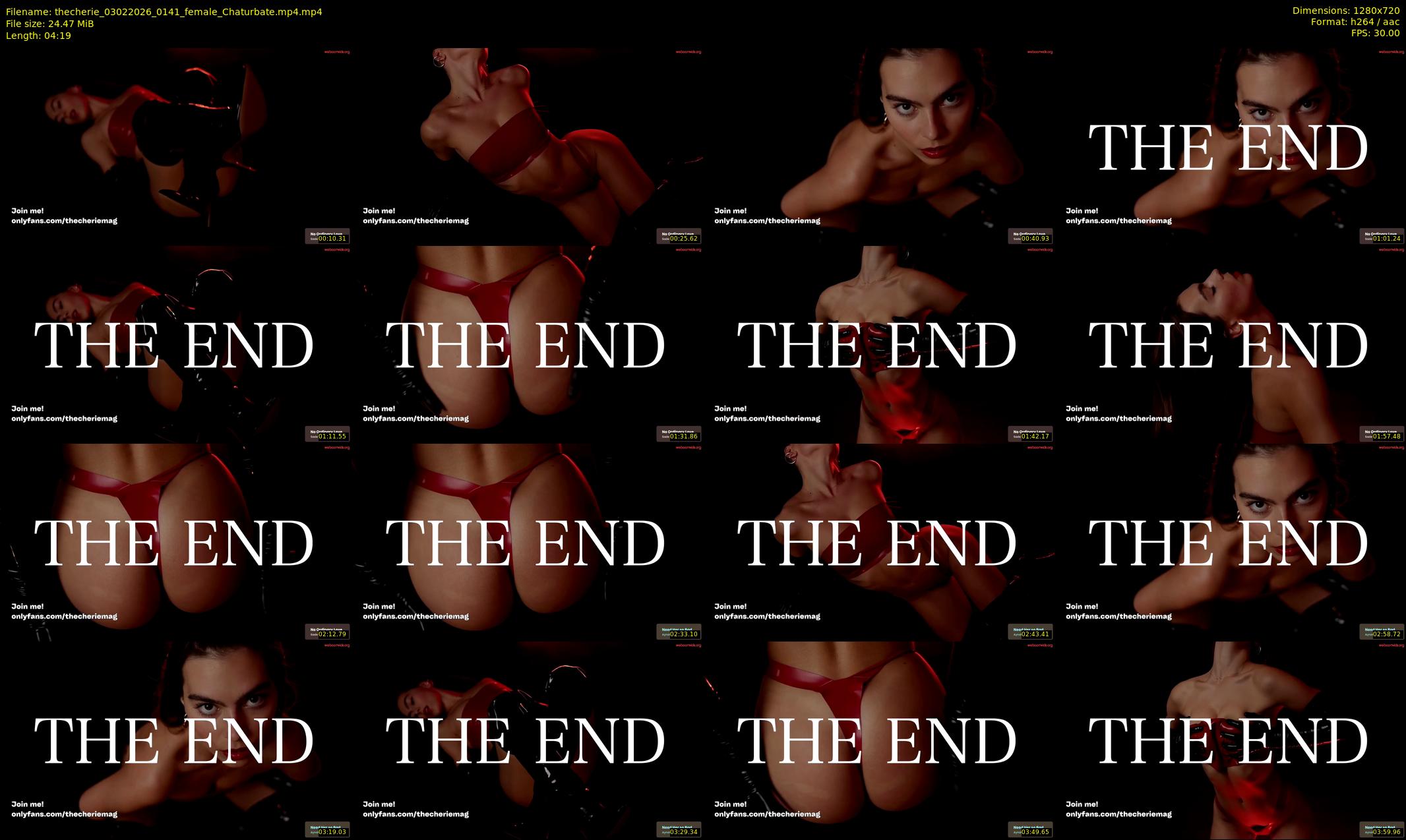 thecherie — 5 minute Chaturbate female cam show recording, 720p, Feb 3, 2026