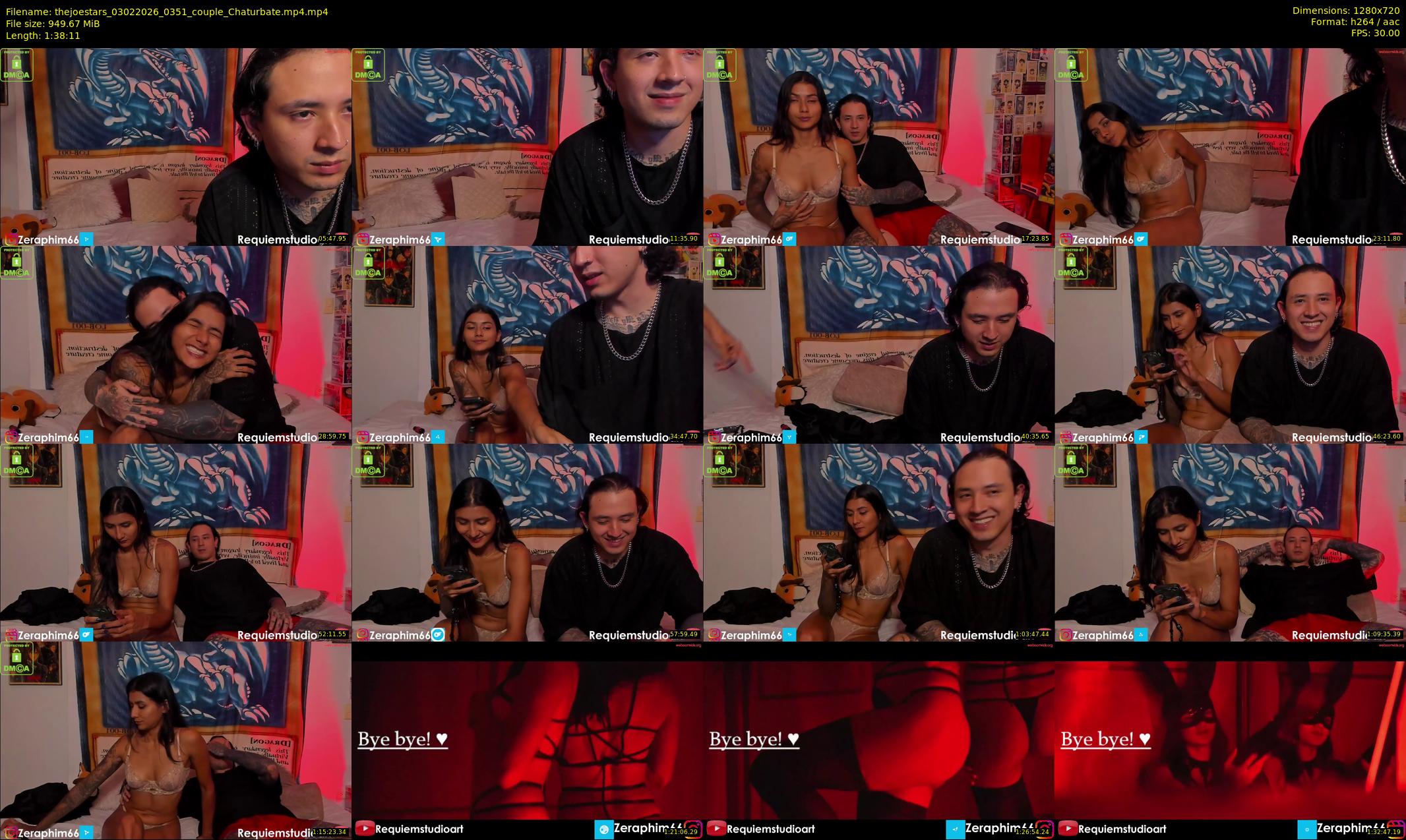 thejoestars — 99 minute Chaturbate couple cam show recording, 720p, Feb 3, 2026