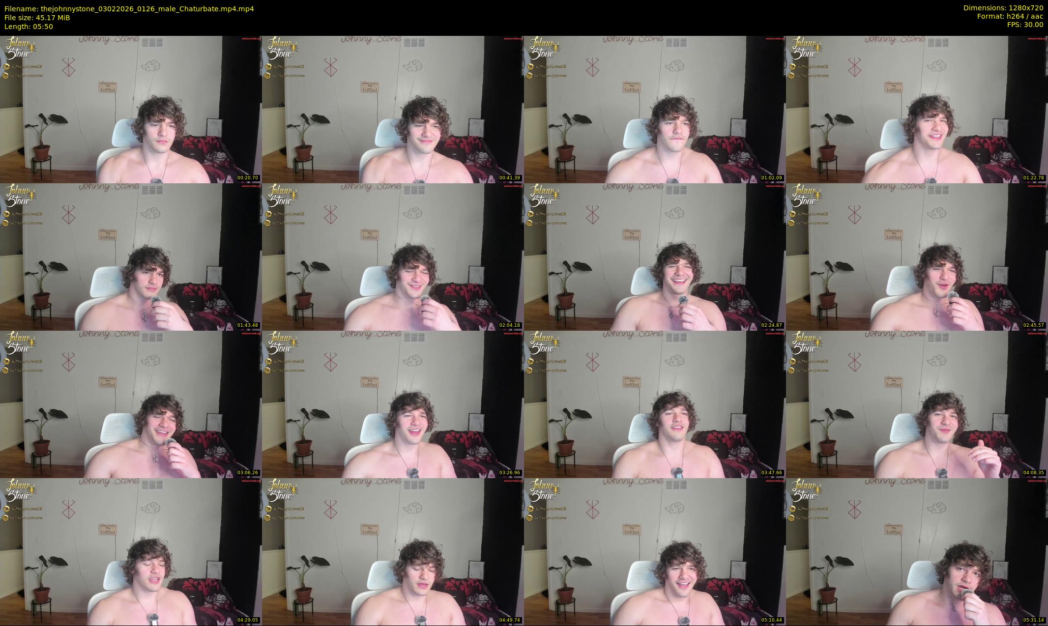 thejohnnystone — 6 minute Chaturbate male cam show recording, 720p, Feb 3, 2026