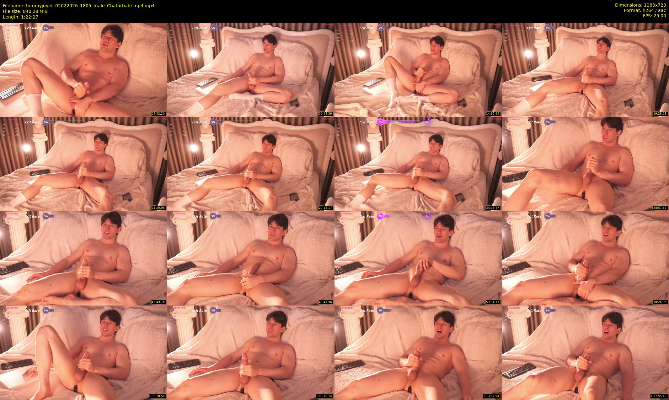 tommyjoyer — 83 minute Chaturbate male cam show recording, 720p, Feb 2, 2026