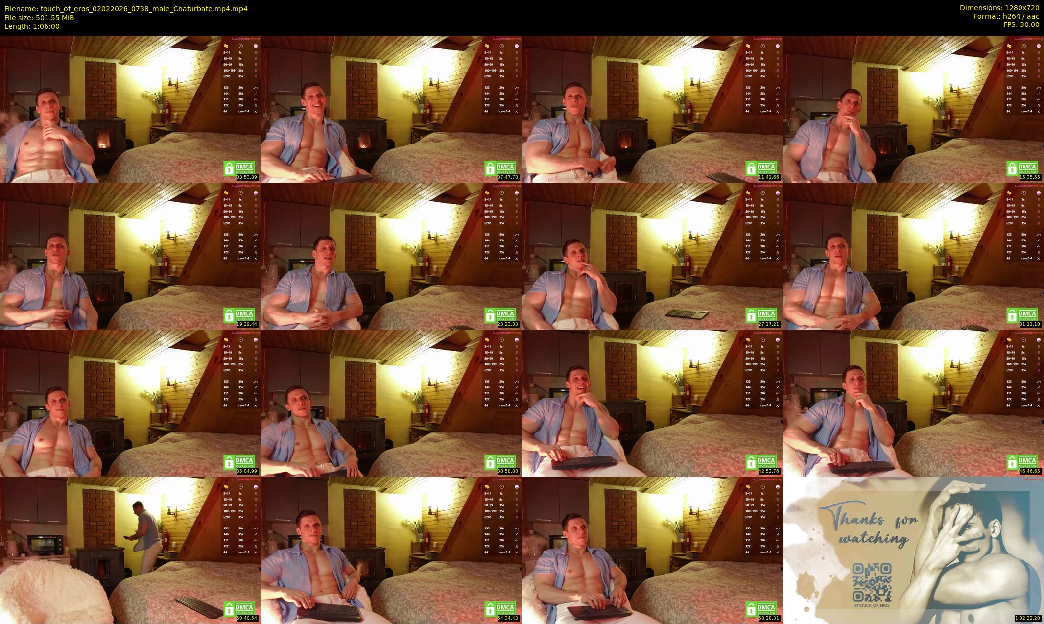 touch_of_eros — 66 minute Chaturbate male cam show recording, 720p, Feb 2, 2026