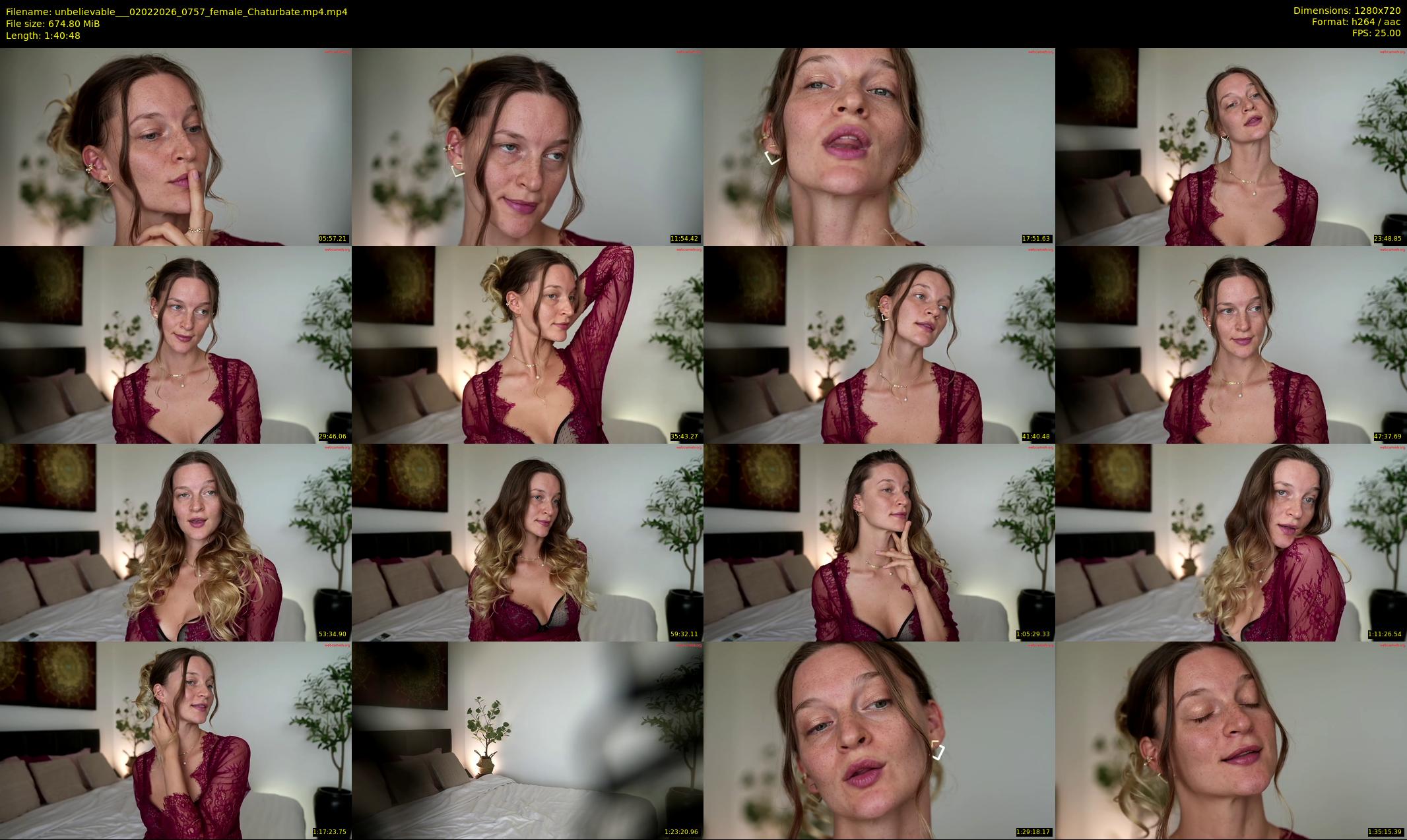 unbelievable__ — 101 minute Chaturbate female cam show recording, 720p, Feb 2, 2026