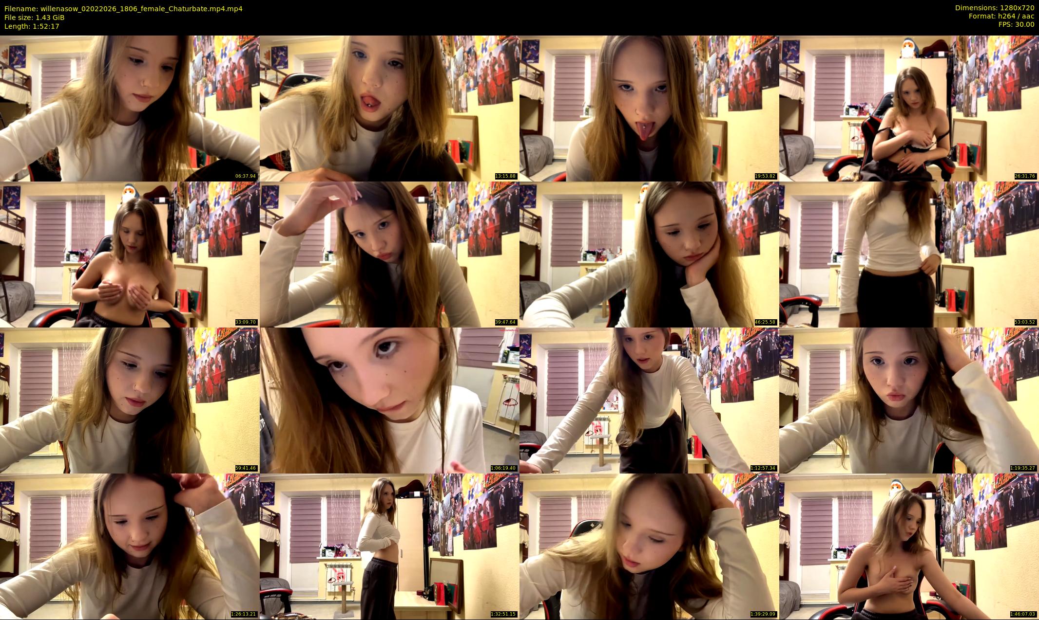 willenasow — 113 minute Chaturbate female cam show recording, 720p, Feb 2, 2026