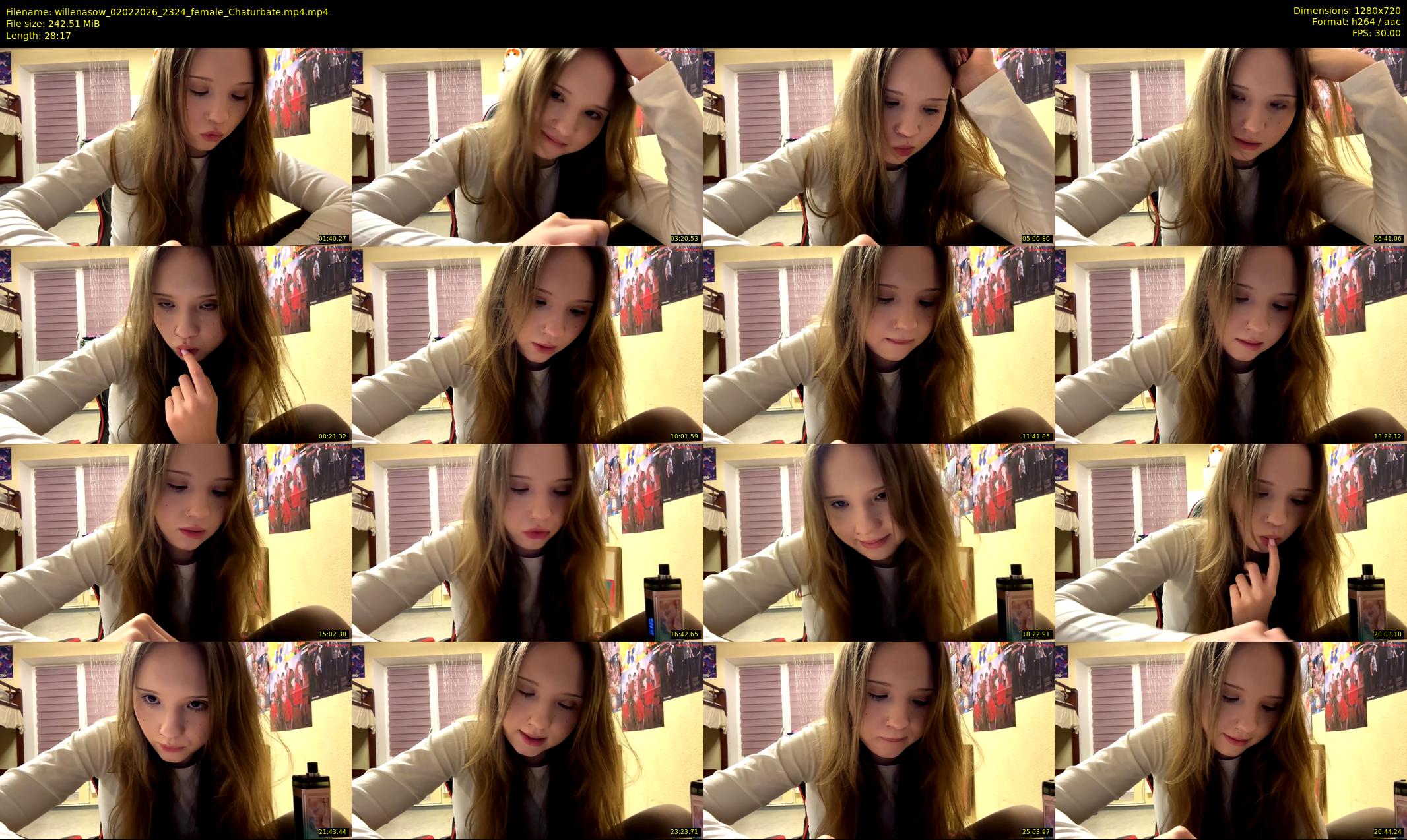 willenasow — 29 minute Chaturbate female cam show recording, 720p, Feb 2, 2026