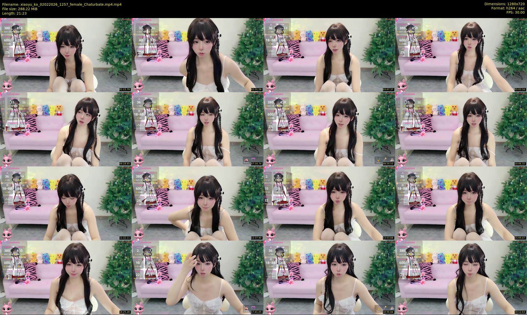 xiaoyu_ko — 22 minute Chaturbate female cam show recording, 720p, Feb 2, 2026