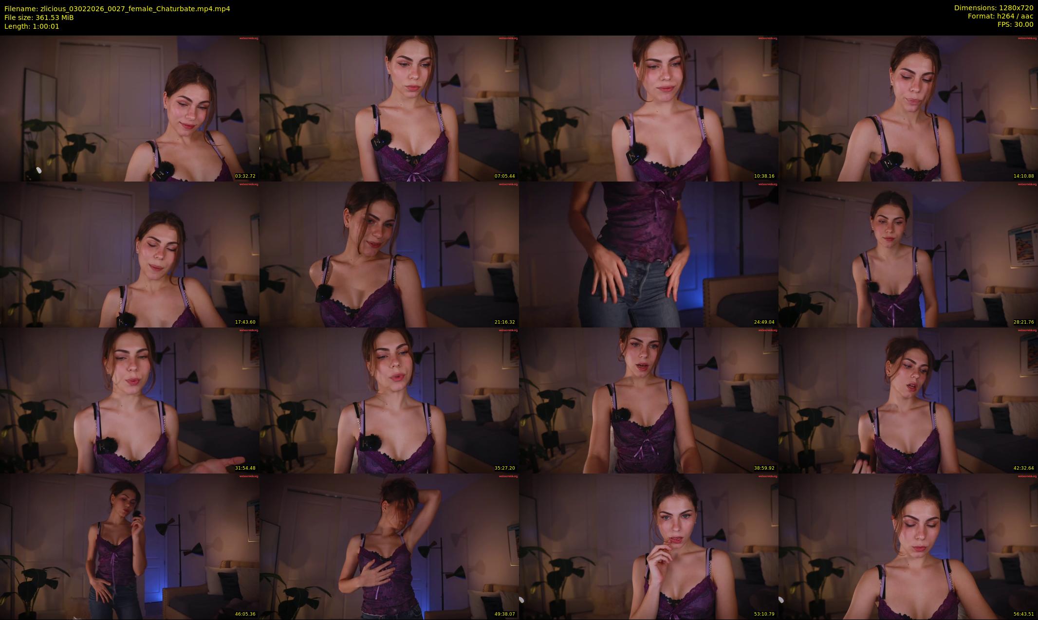 zlicious — 61 minute Chaturbate female cam show recording, 720p, Feb 3, 2026