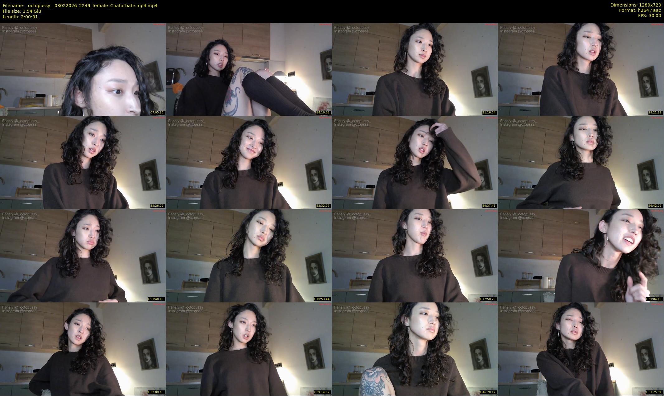 _octopussy_ — 121 minute Chaturbate female cam show recording, 720p, Feb 3, 2026