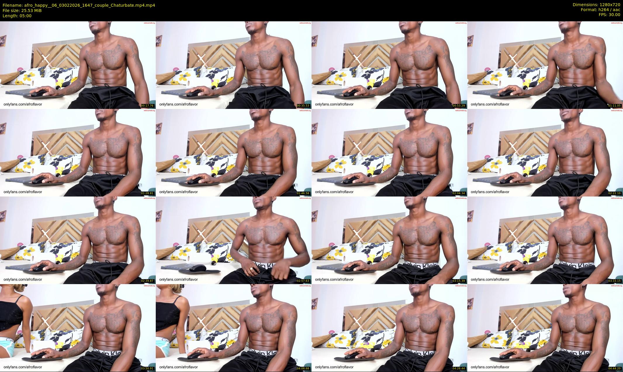 afro_happy__06 — 5 minute Chaturbate couple cam show recording, 720p, Feb 3, 2026