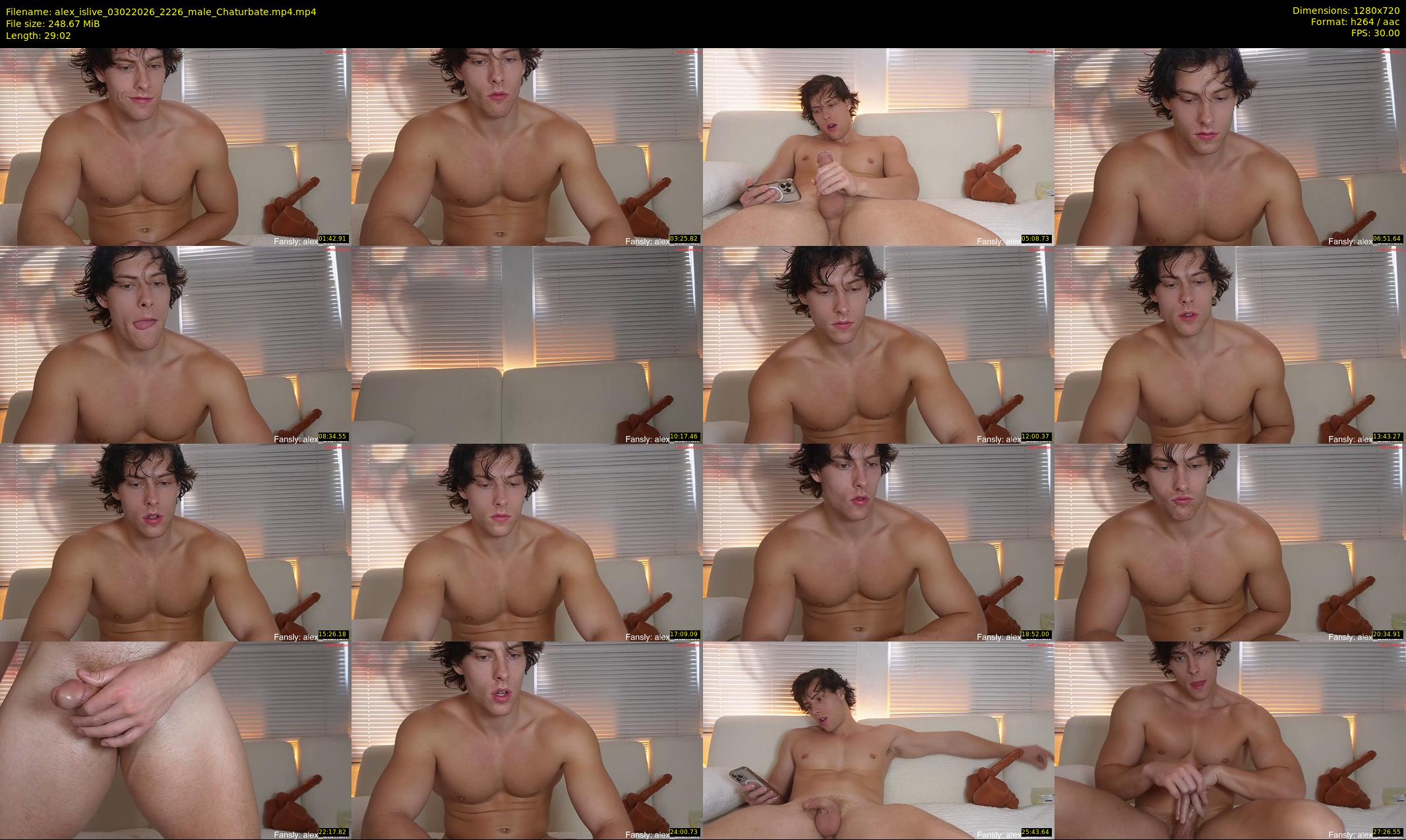 alex_islive — 30 minute Chaturbate male cam show recording, 720p, Feb 3, 2026