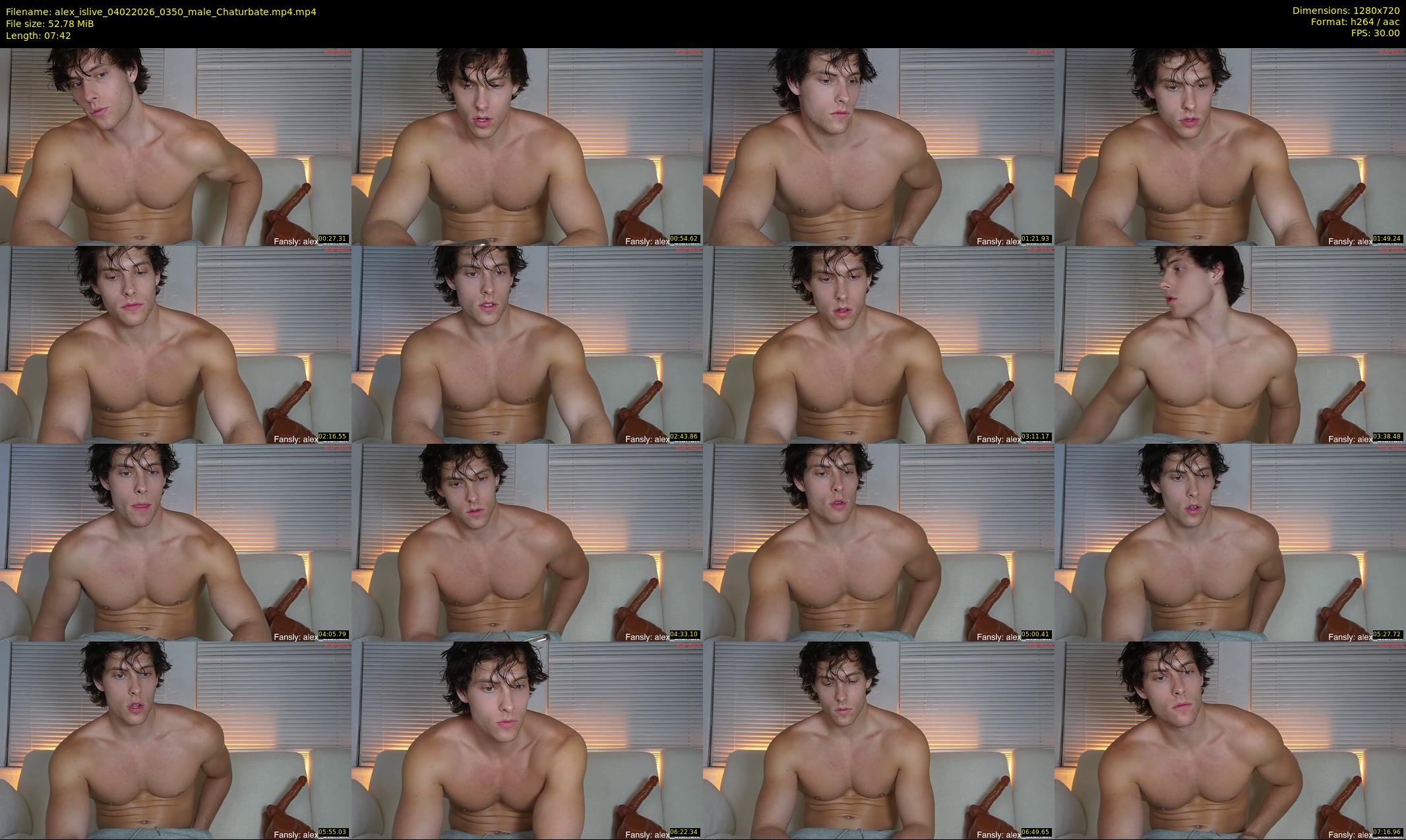 alex_islive — 8 minute Chaturbate male cam show recording, 720p, Feb 4, 2026