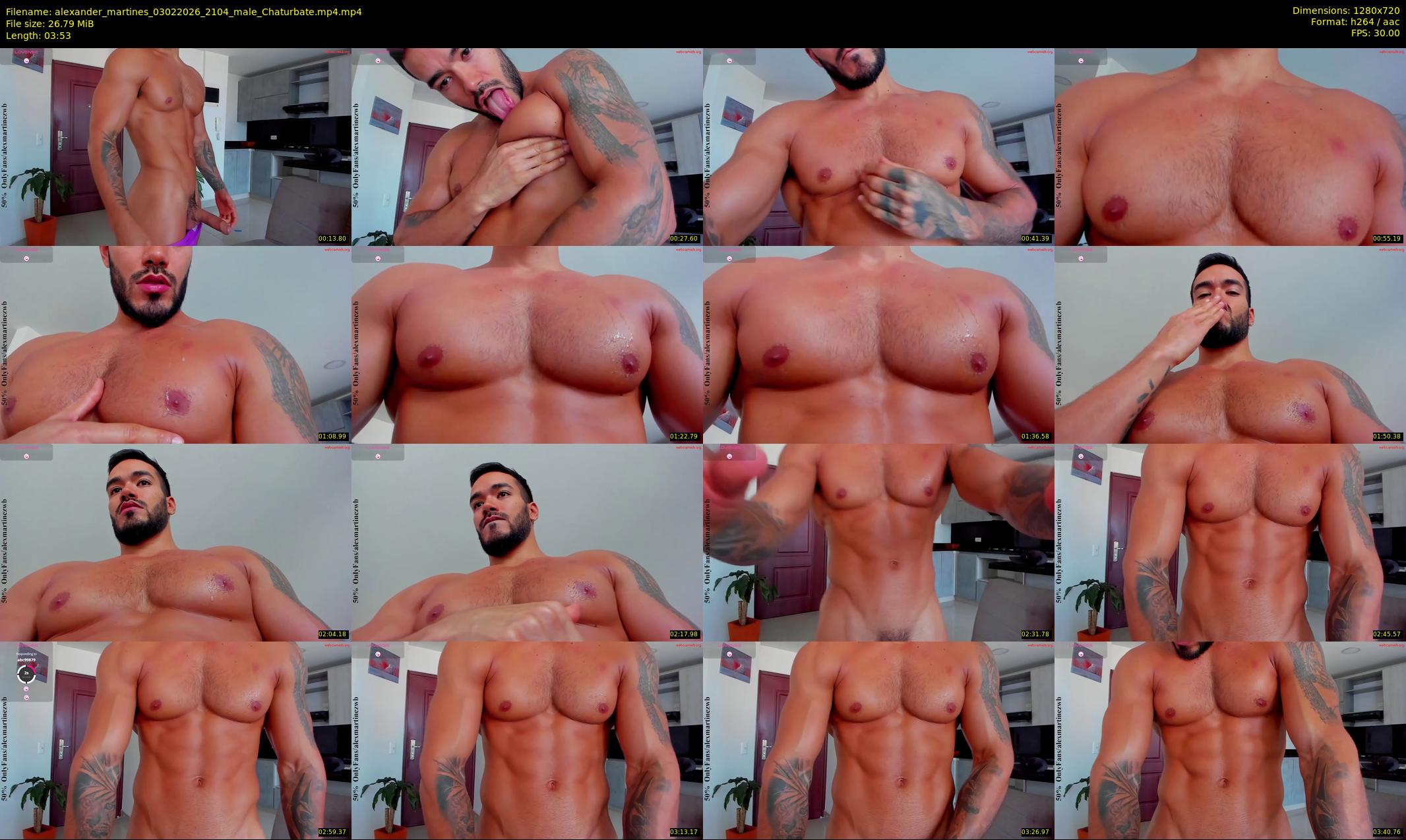 alexander_martines — 4 minute Chaturbate male cam show recording, 720p, Feb 3, 2026