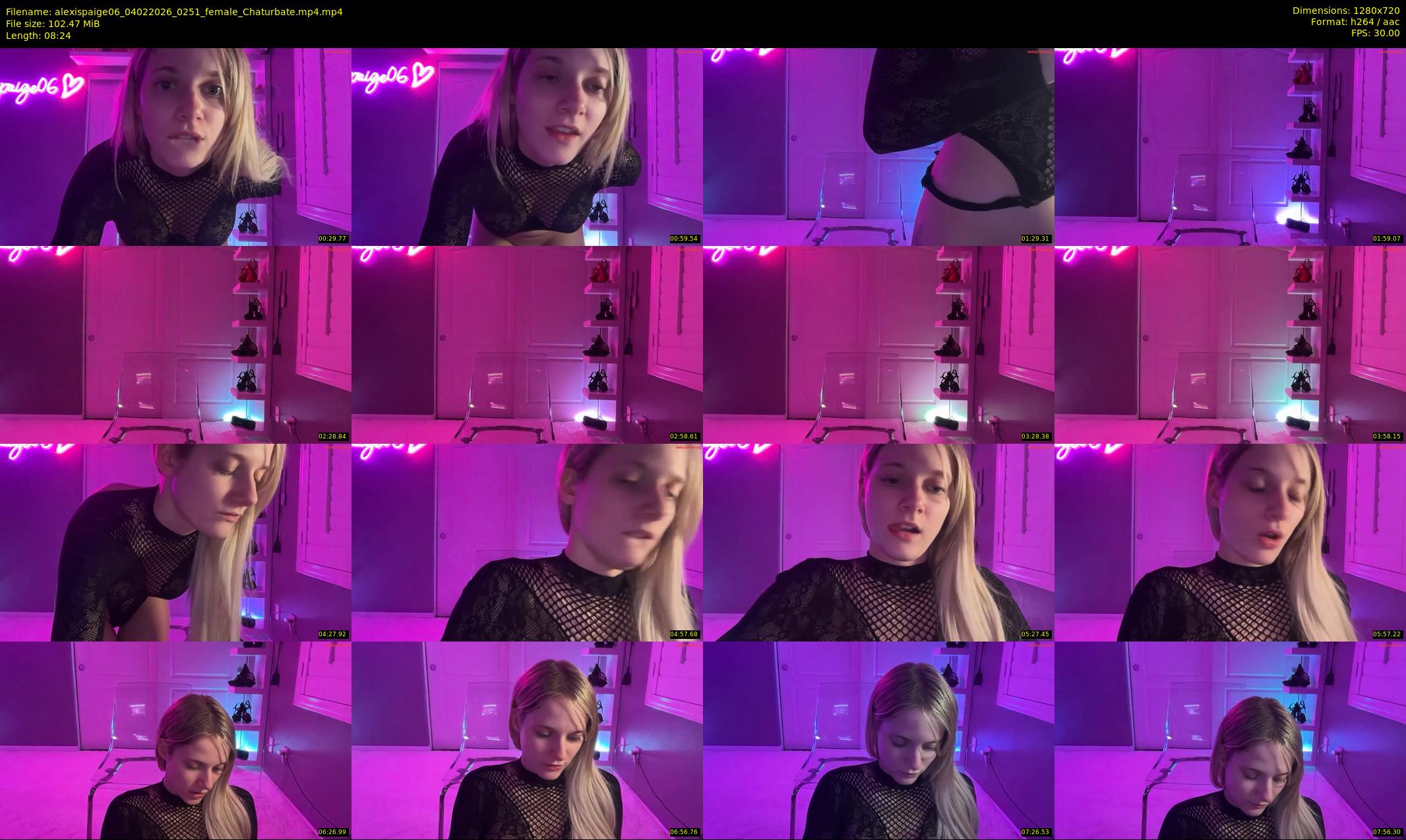alexispaige06 — 9 minute Chaturbate female cam show recording, 720p, Feb 4, 2026