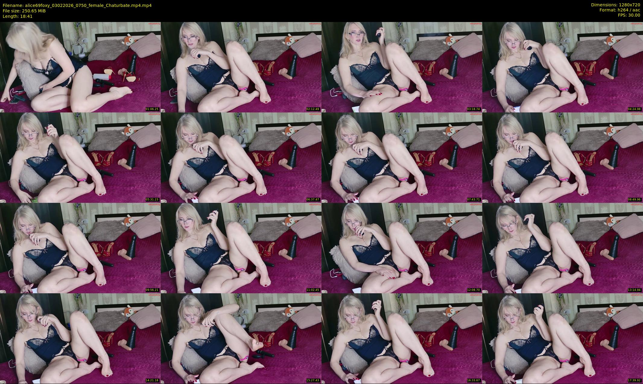 alice69foxy — 19 minute Chaturbate female cam show recording, 720p, Feb 3, 2026