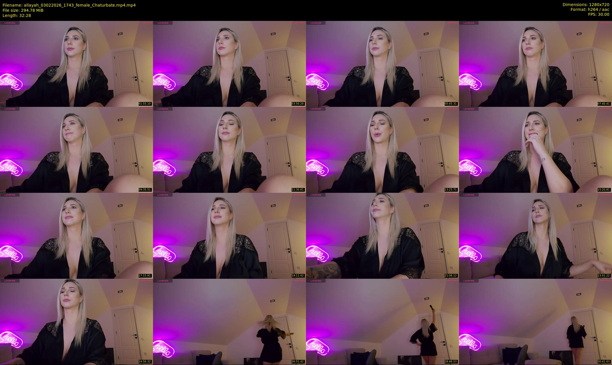 allayah — 33 minute Chaturbate female cam show recording, 720p, Feb 3, 2026