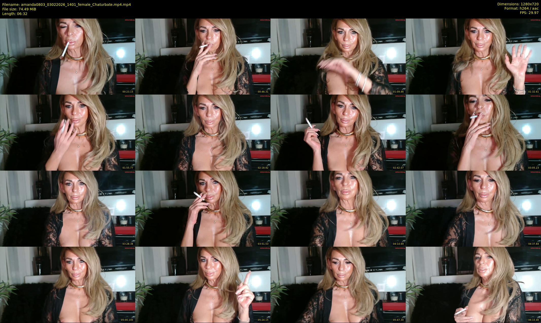 amanda0803 — 7 minute Chaturbate female cam show recording, 720p, Feb 3, 2026