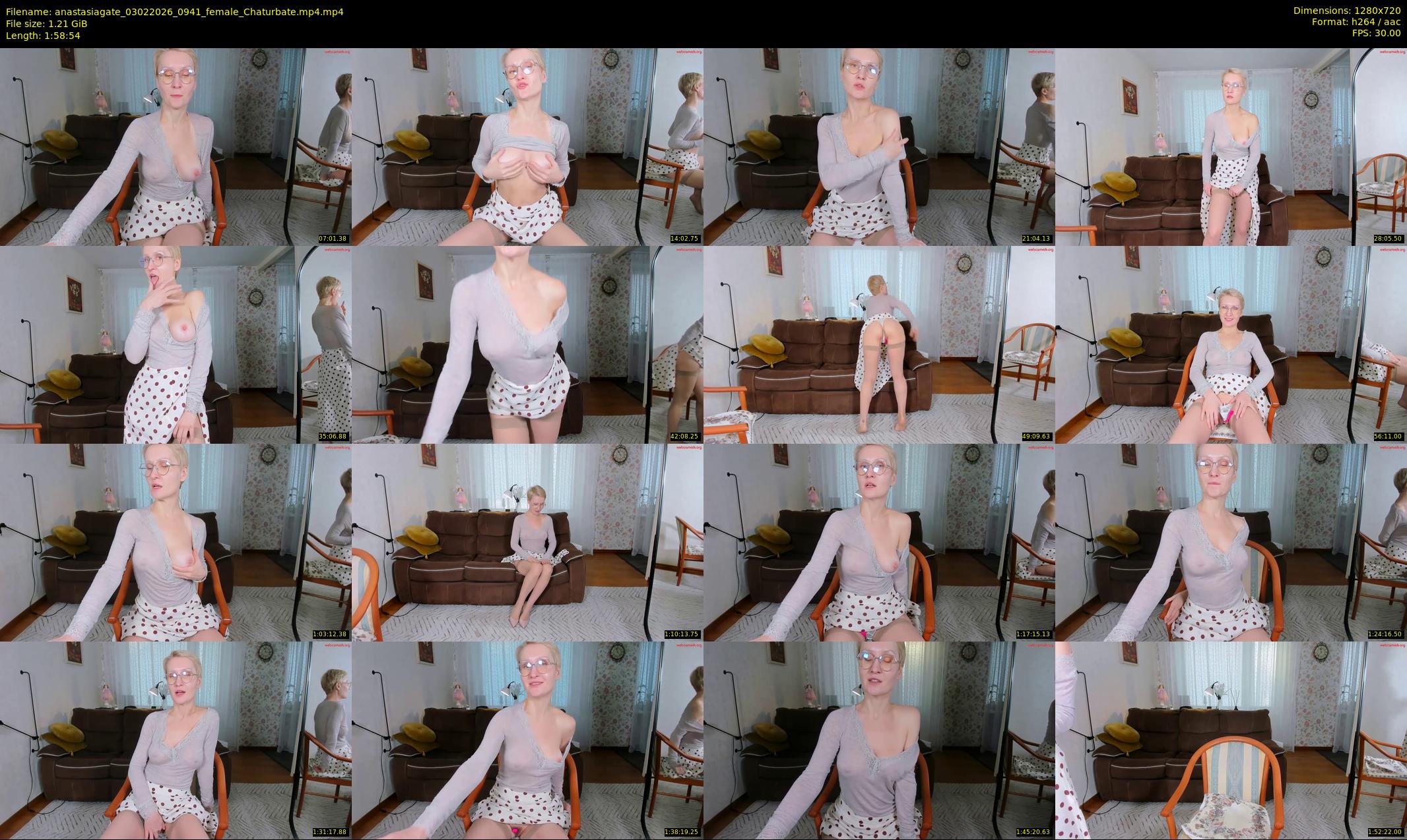 anastasiagate — 119 minute Chaturbate female cam show recording, 720p, Feb 3, 2026