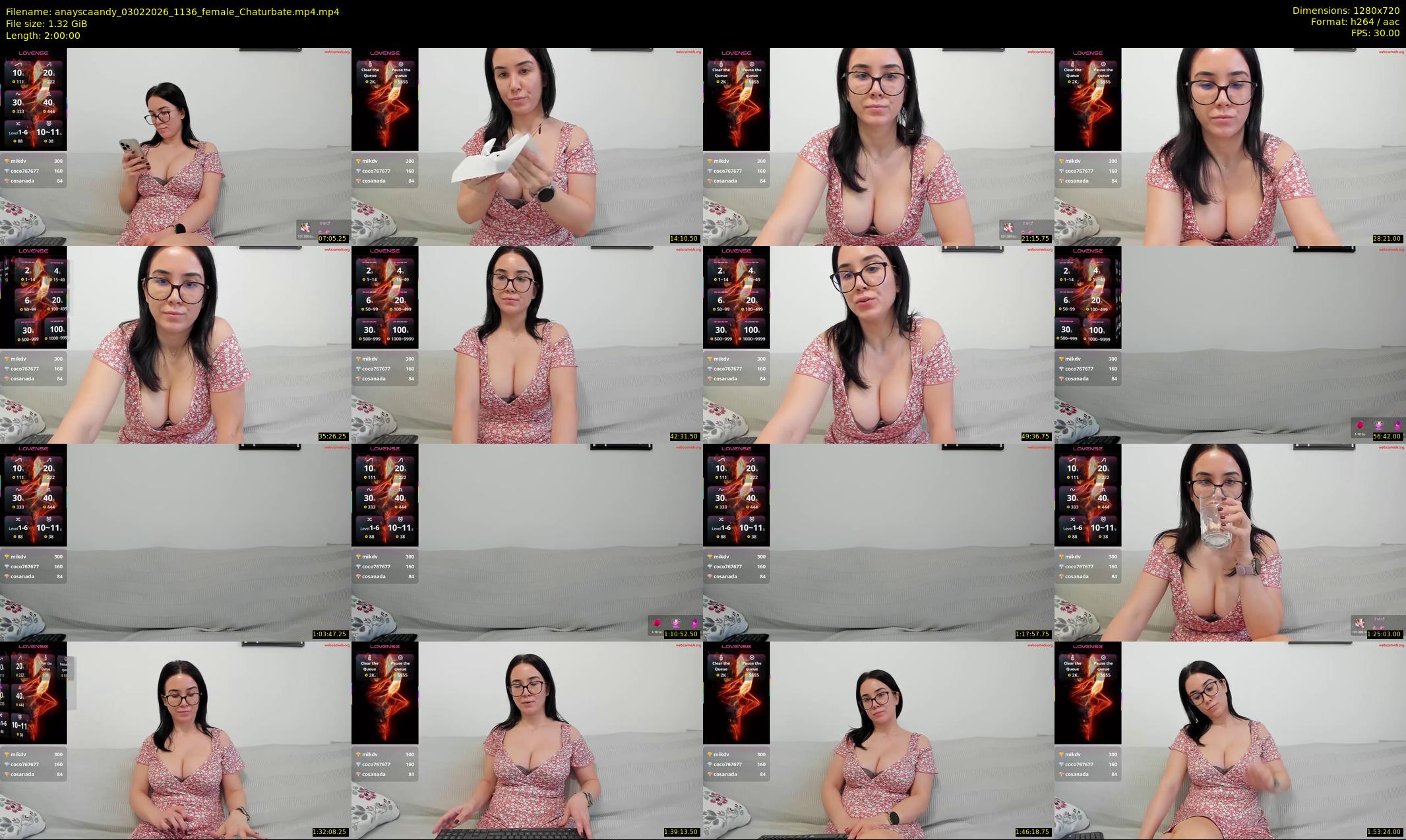 anayscaandy — 120 minute Chaturbate female cam show recording, 720p, Feb 3, 2026